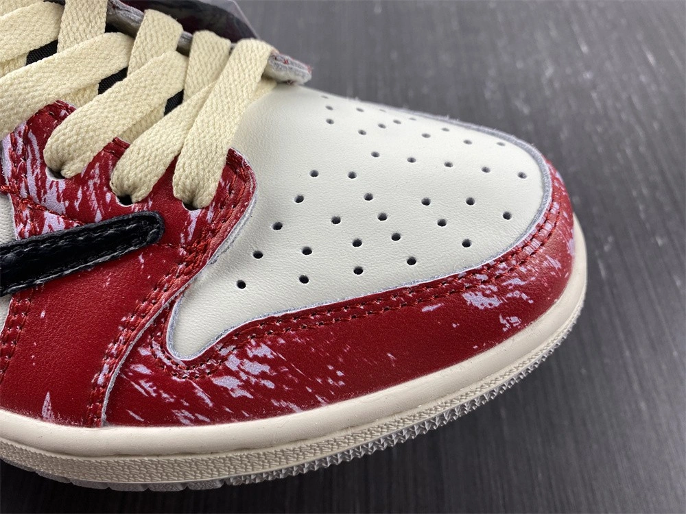 Comfortable Air Jordan 1 Low Travis Scott Customized DM7866- 1638