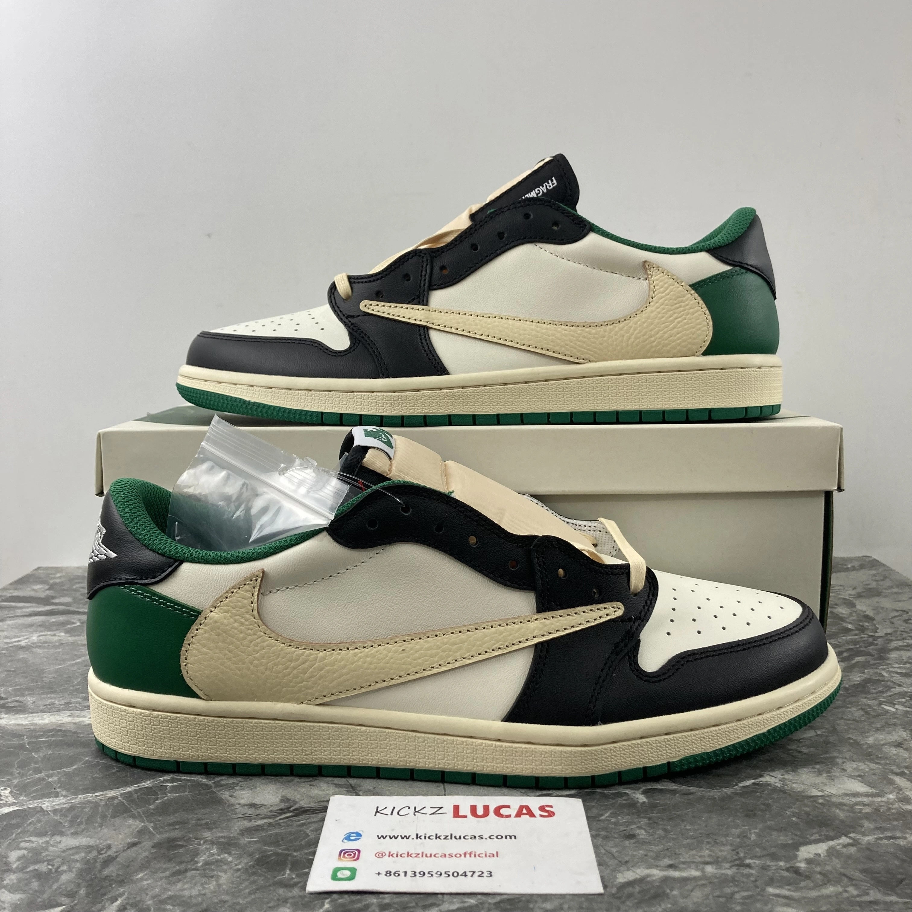 SunProtective Air Jordan 1 Low Travis Scott Green white 1665