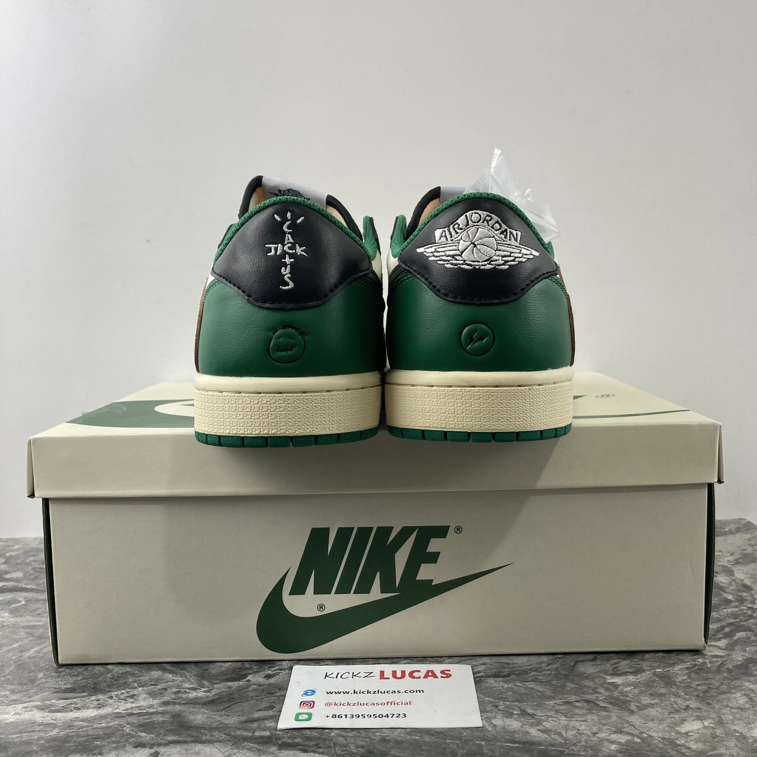 SunProtective Air Jordan 1 Low Travis Scott Green white 1665