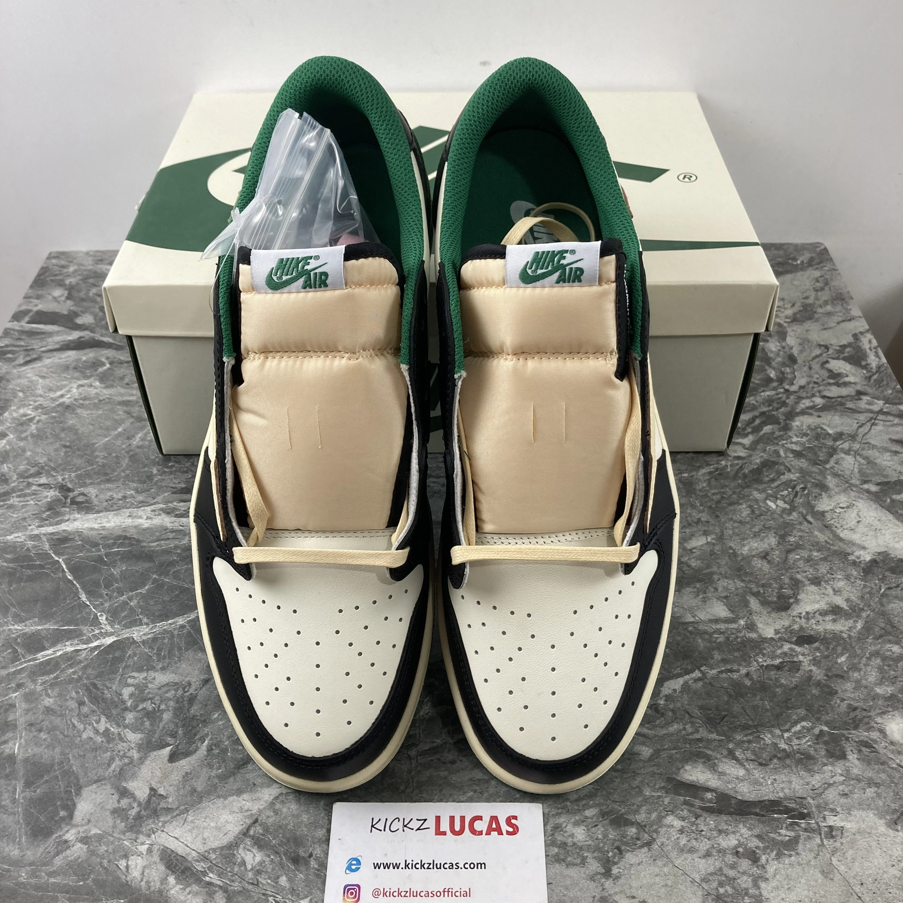 SunProtective Air Jordan 1 Low Travis Scott Green white 1665