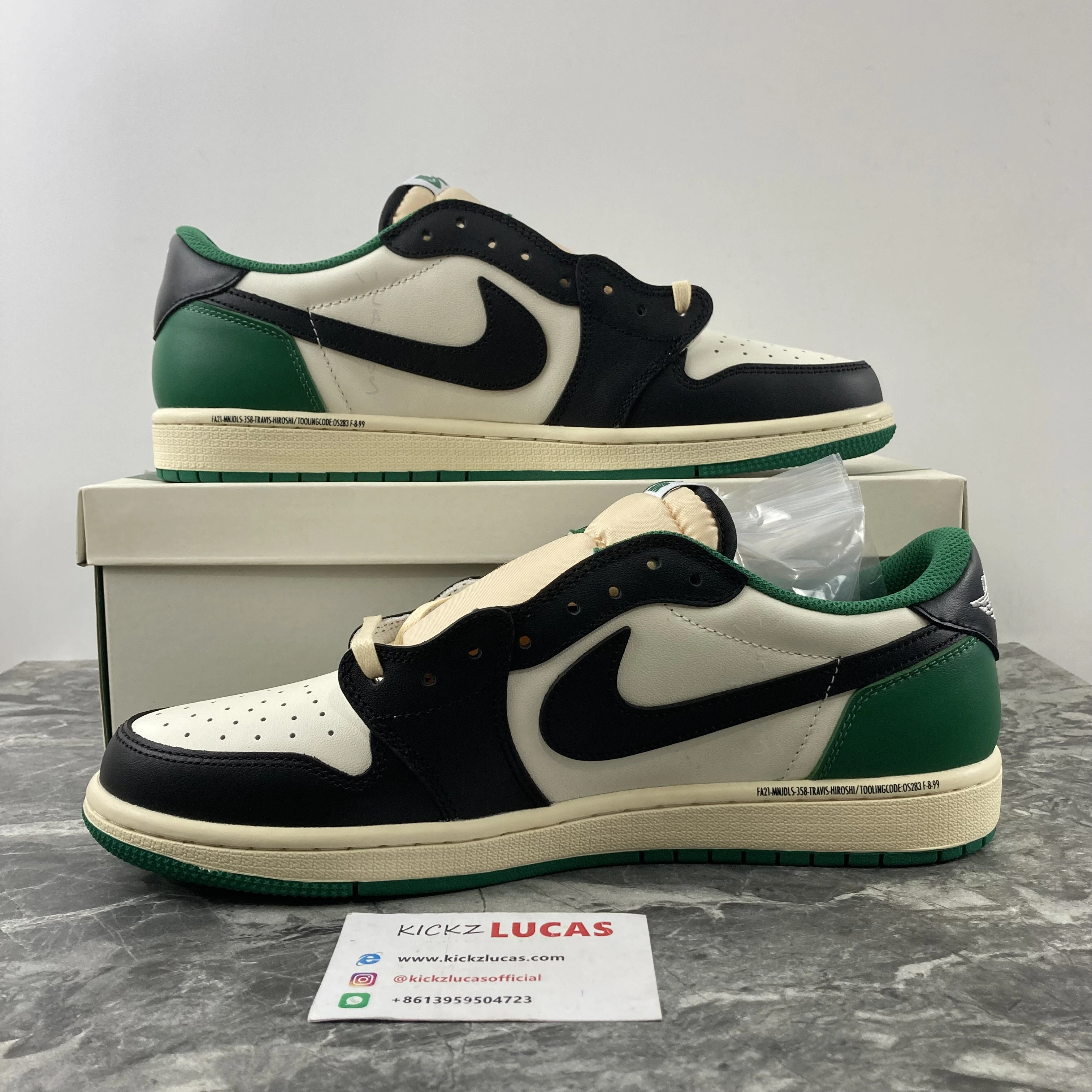 SunProtective Air Jordan 1 Low Travis Scott Green white 1665