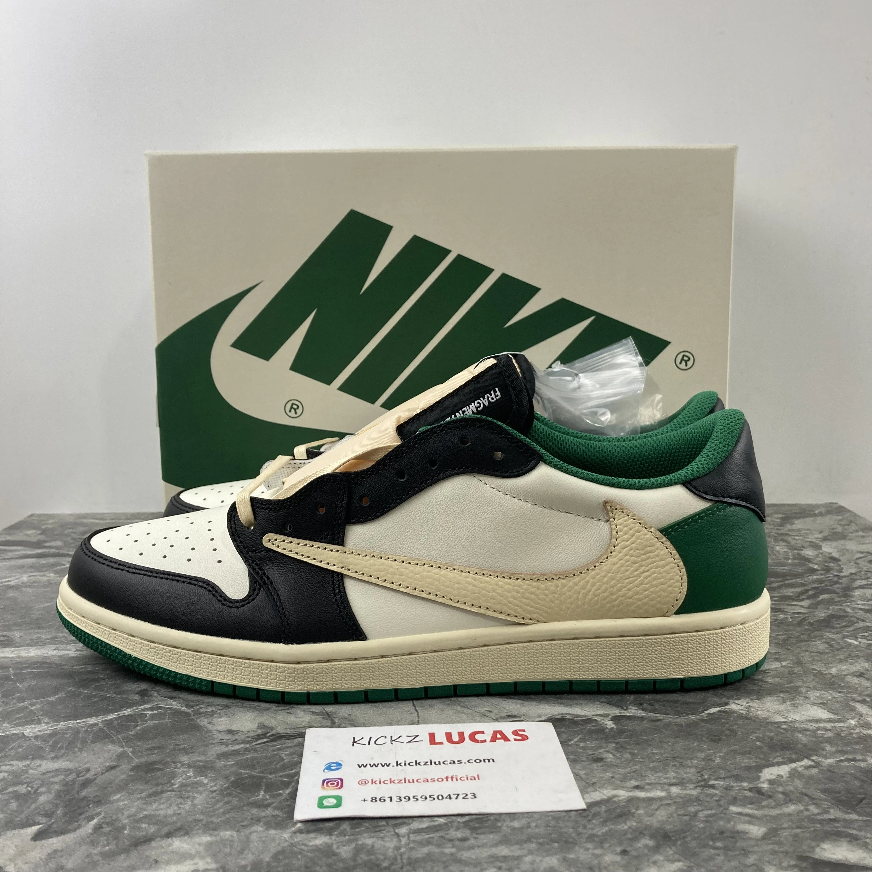 SunProtective Air Jordan 1 Low Travis Scott Green white 1665