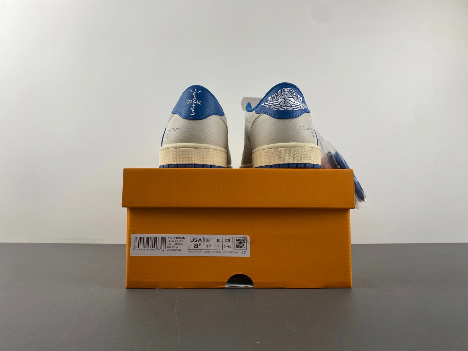 Air Jordan 1 Low Travis Scott L*V Blue Grey LX1988- AllSeason 1355