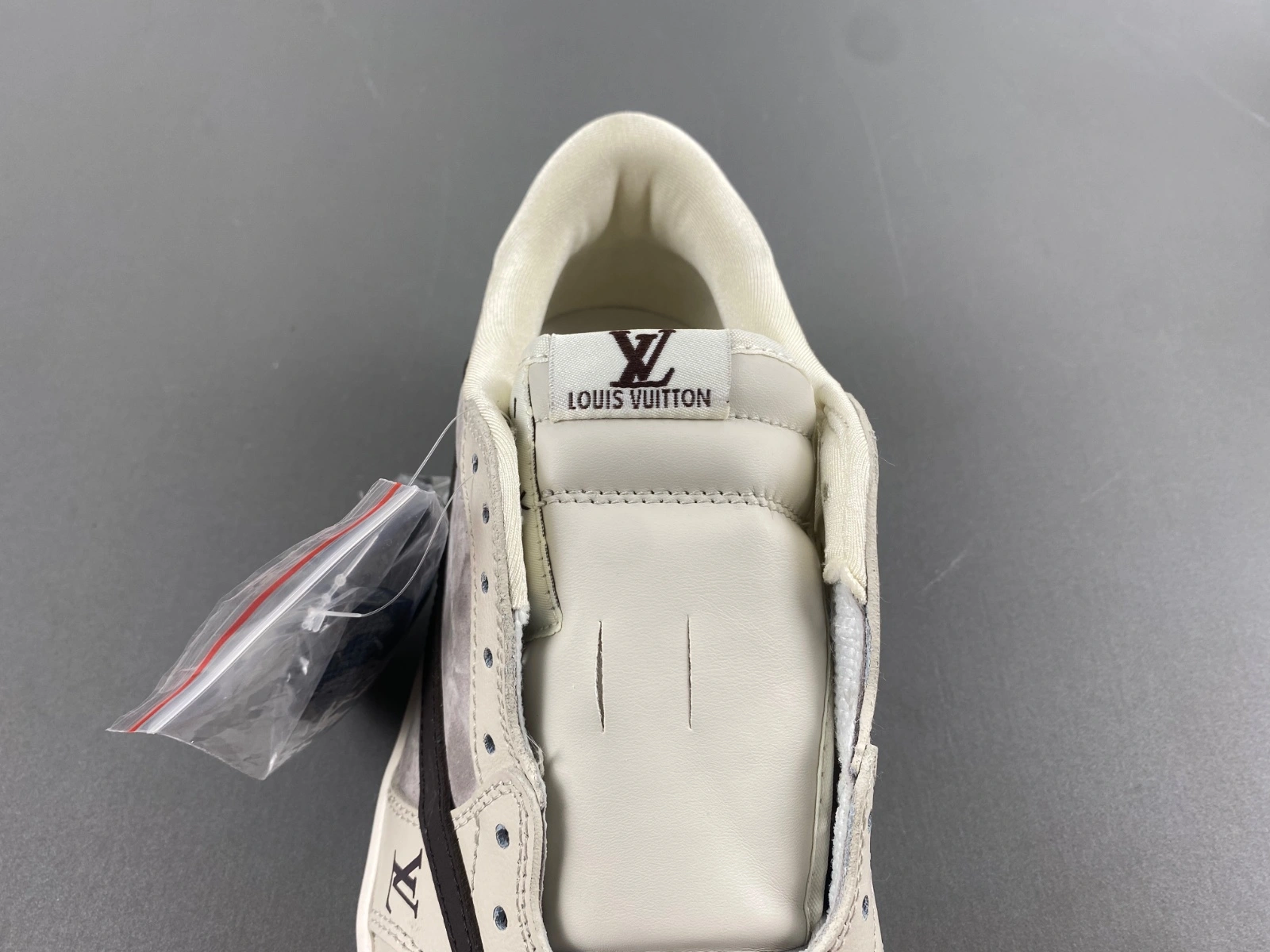 FlexibleFit Air Jordan 1 Low Travis Scott L*V White Grey LX1988- 1364