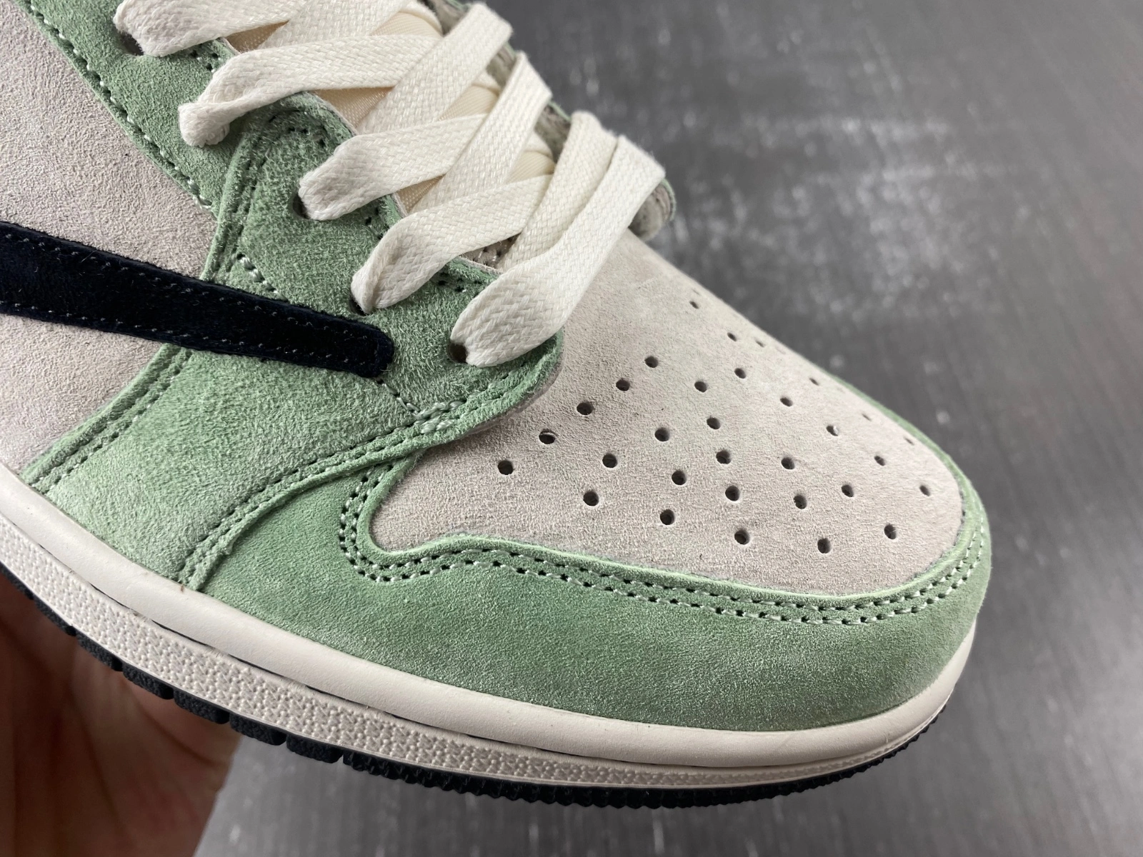 Timeless Air Jordan 1 Low Travis Scott Light Green DM7866- 1458