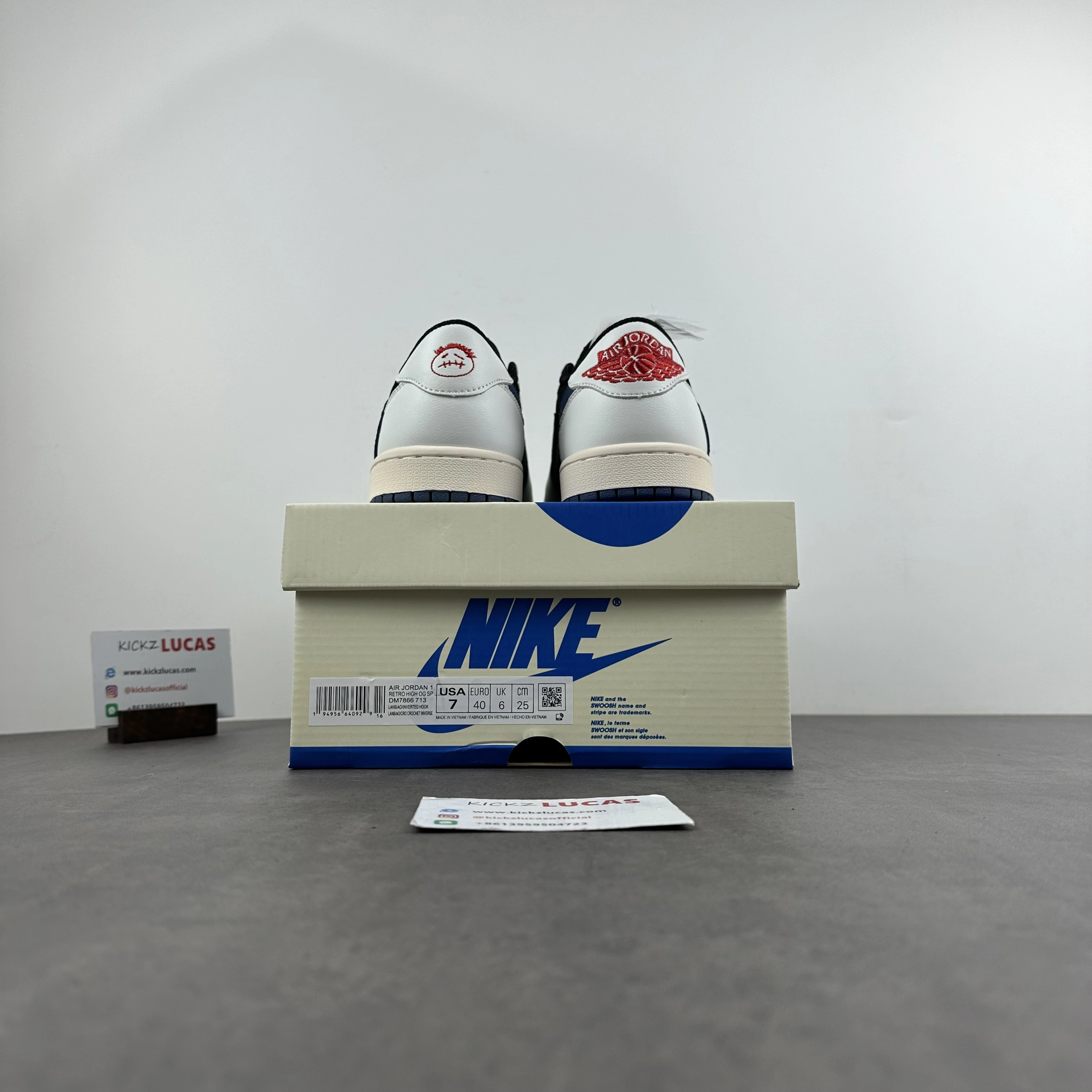 Sleek Air Jordan 1 Low Travis Scott blue DM7866- 1466