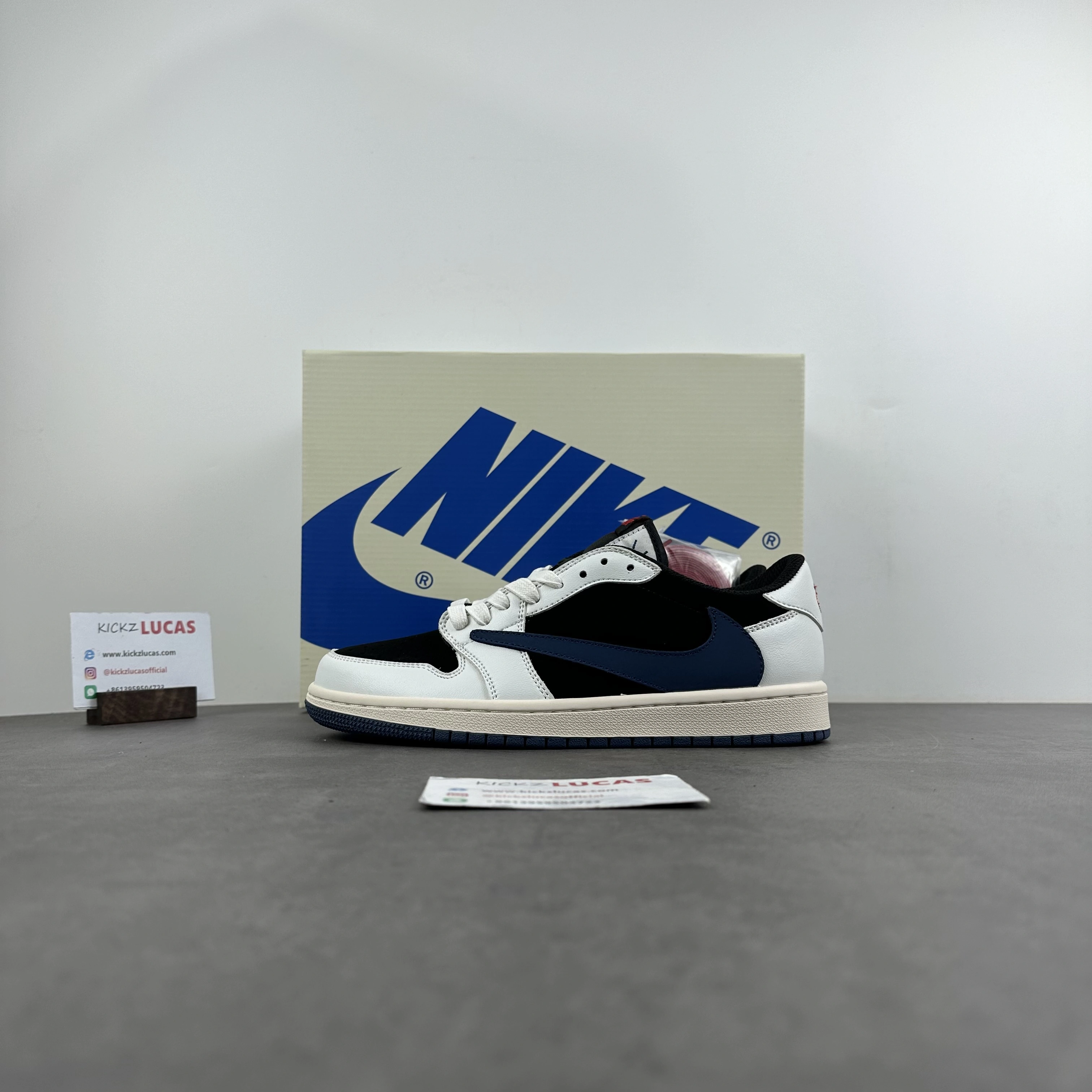 Sleek Air Jordan 1 Low Travis Scott blue DM7866- 1466