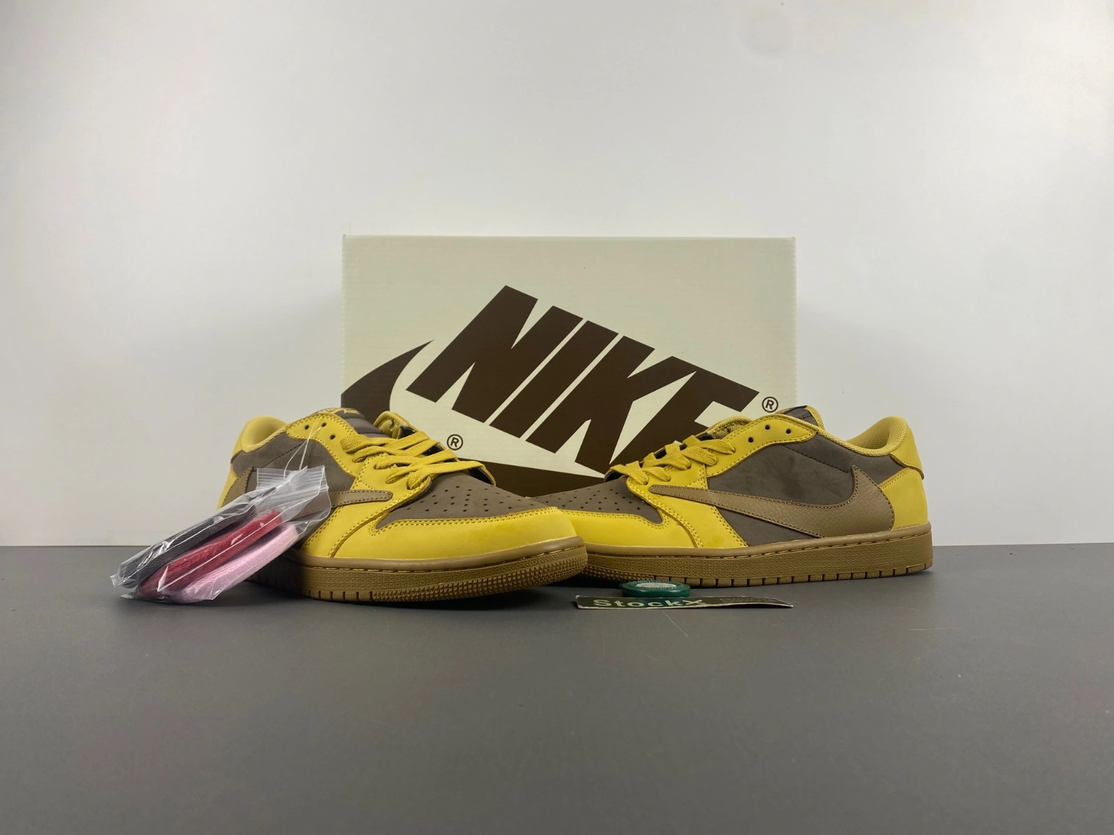 Air Jordan 1 Low Travis Scott khaki Yellow DM7866- Functional 1371