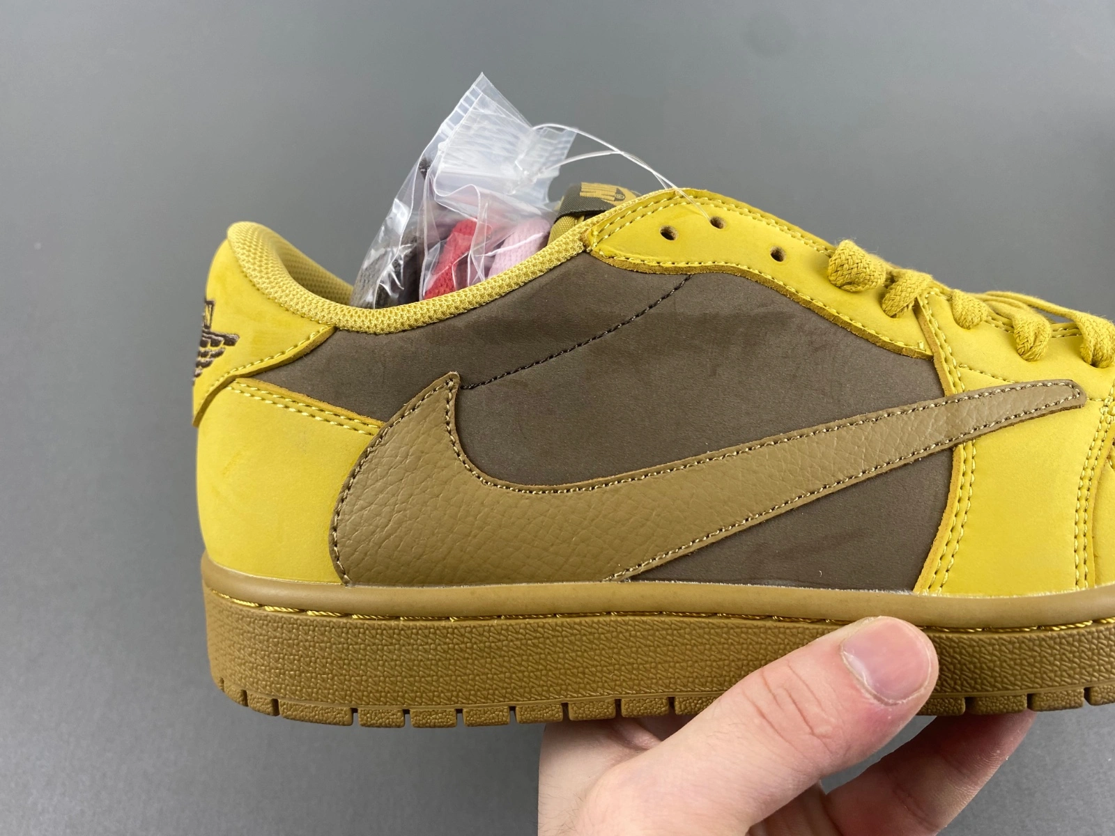 Air Jordan 1 Low Travis Scott khaki Yellow DM7866- Functional 1371