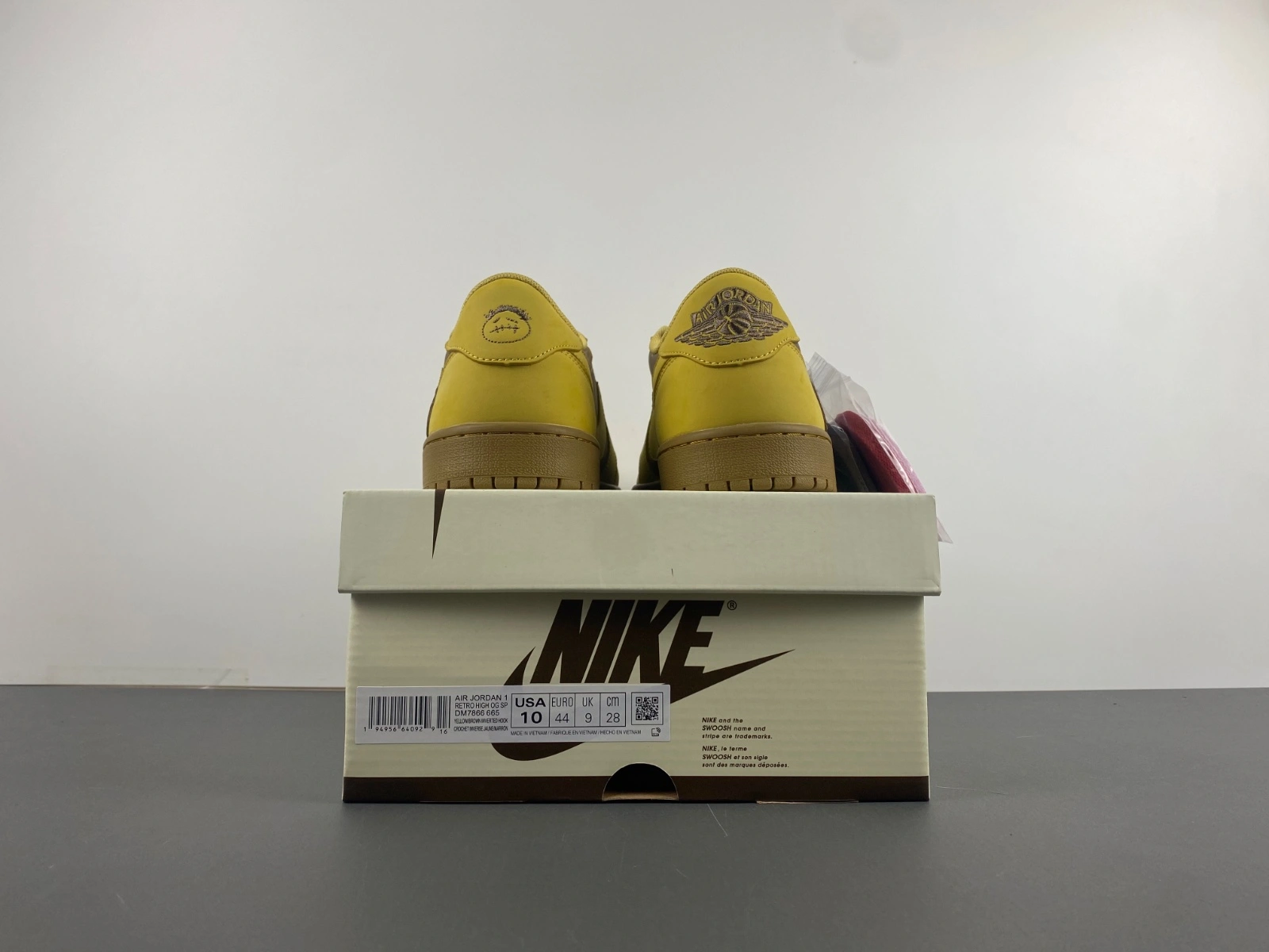 Air Jordan 1 Low Travis Scott khaki Yellow DM7866- Functional 1371
