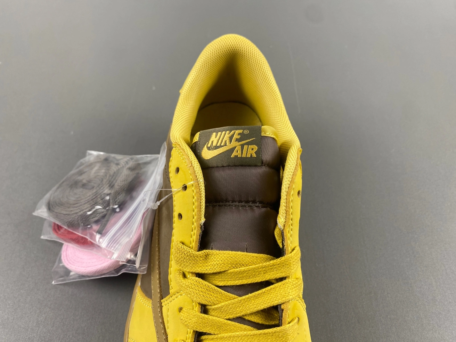 Air Jordan 1 Low Travis Scott khaki Yellow DM7866- Functional 1371