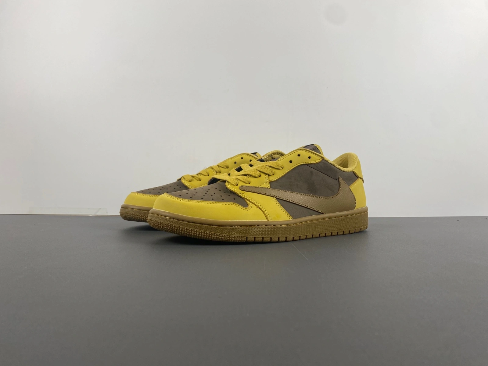 Air Jordan 1 Low Travis Scott khaki Yellow DM7866- Functional 1371