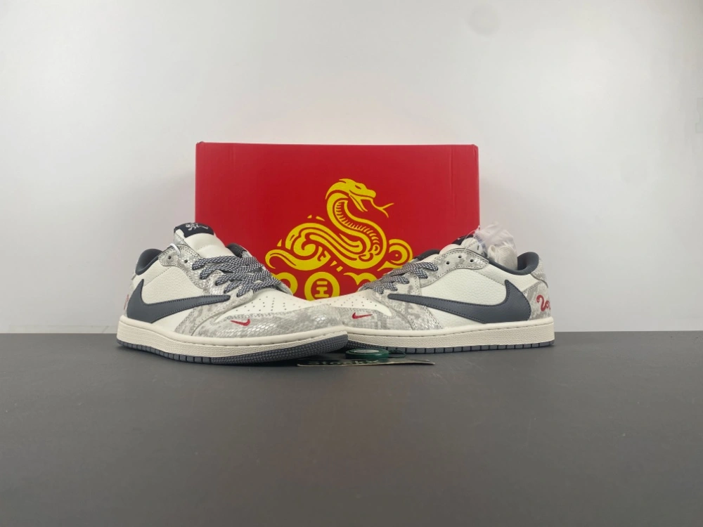 Snug Air Jordan 1 Low Travis Scott snake XS3086- 1341