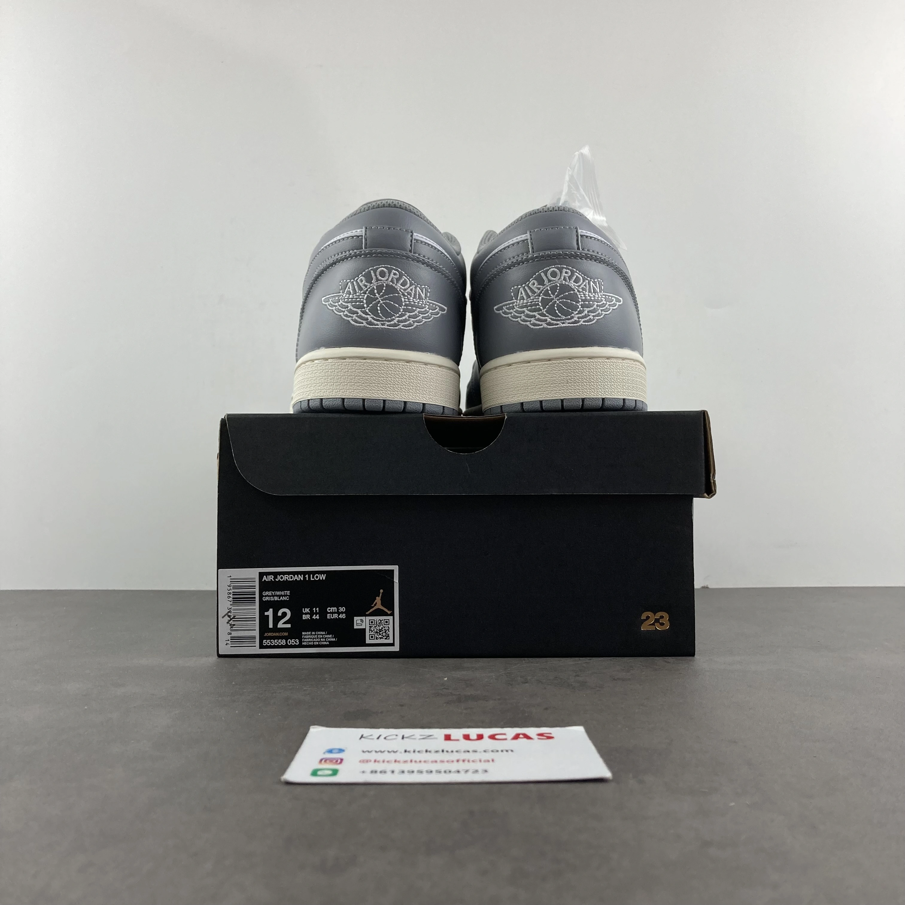 Air Jordan 1 Low Vintage Stealth Grey 553558- Chic 1495
