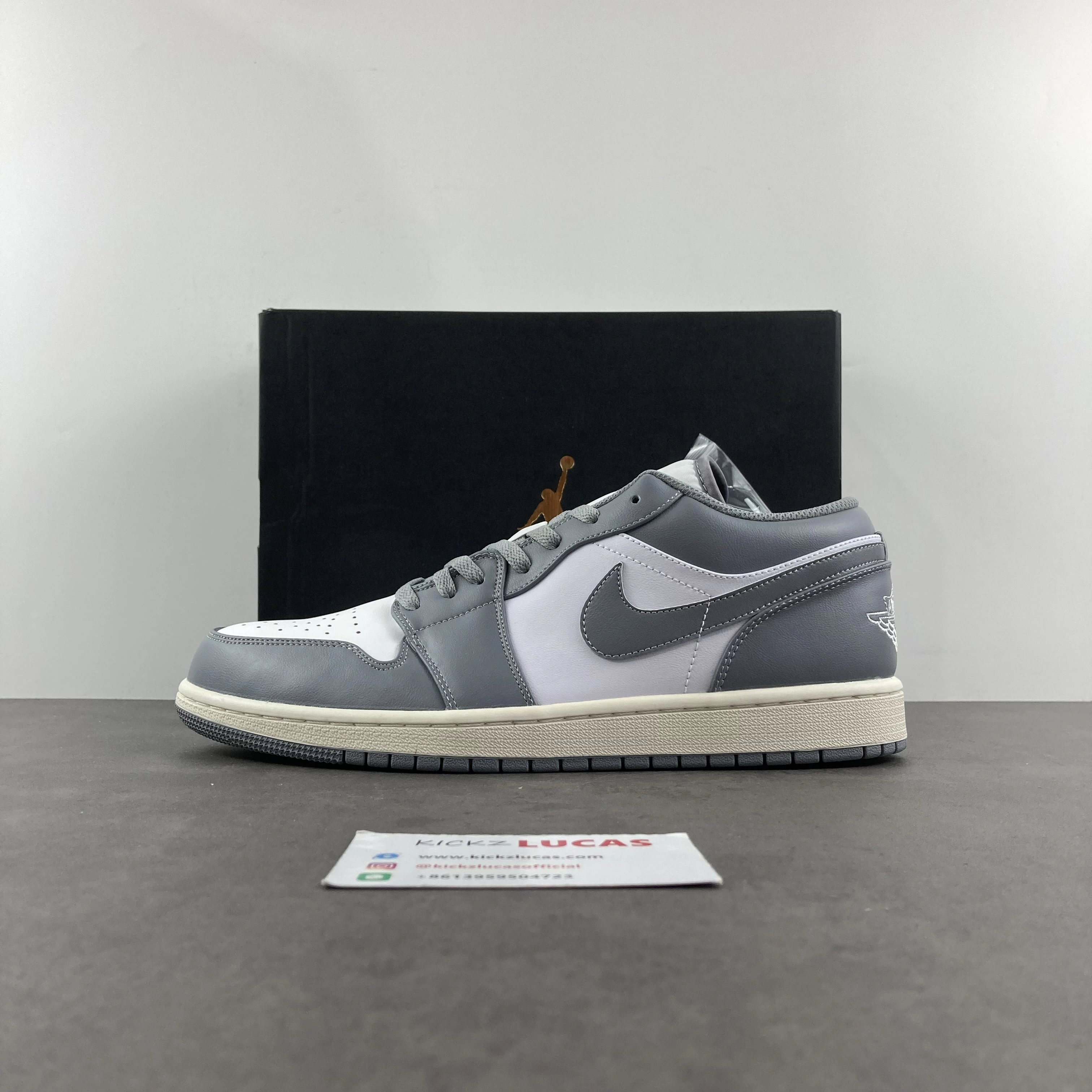Air Jordan 1 Low Vintage Stealth Grey 553558- Chic 1495