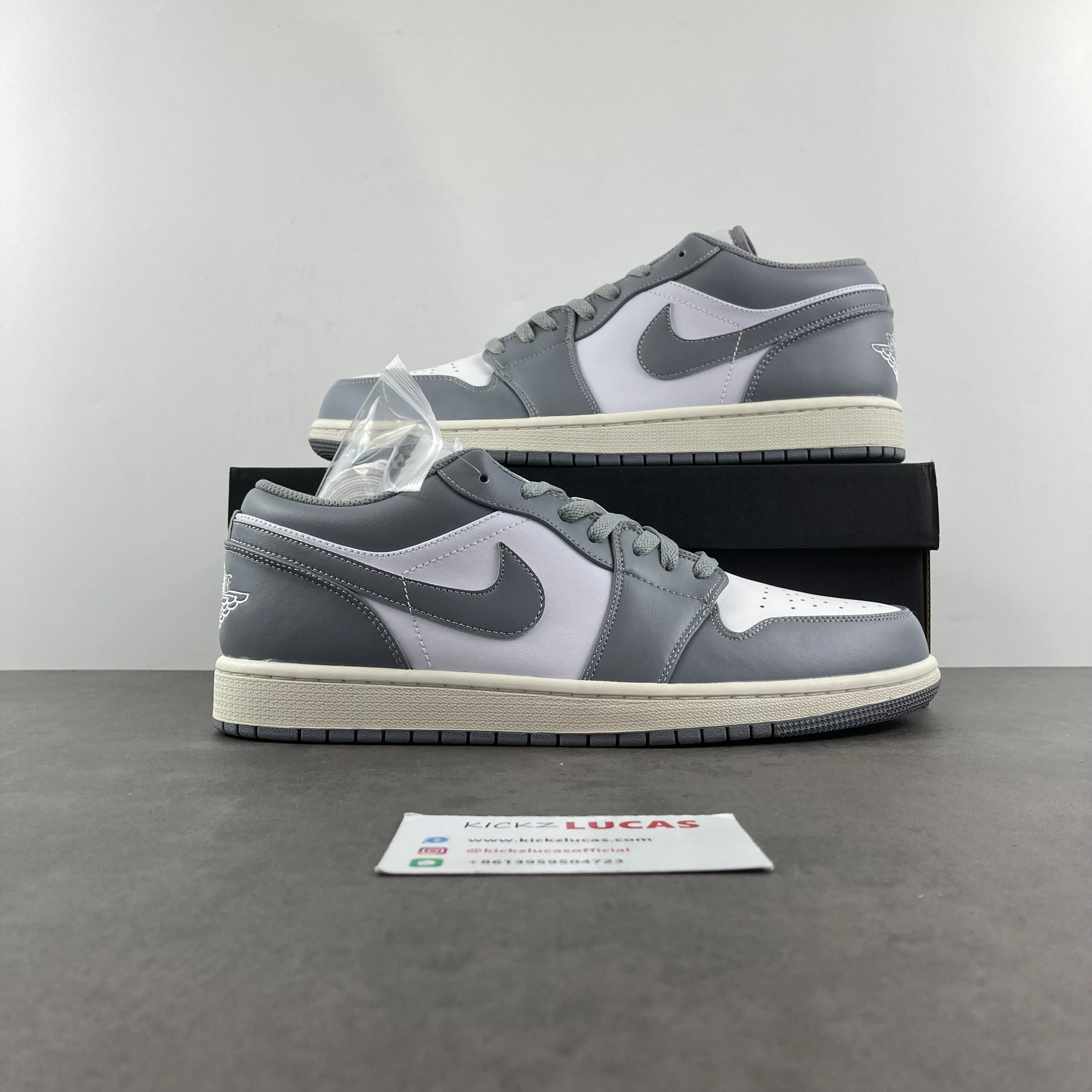 Air Jordan 1 Low Vintage Stealth Grey 553558- Chic 1495