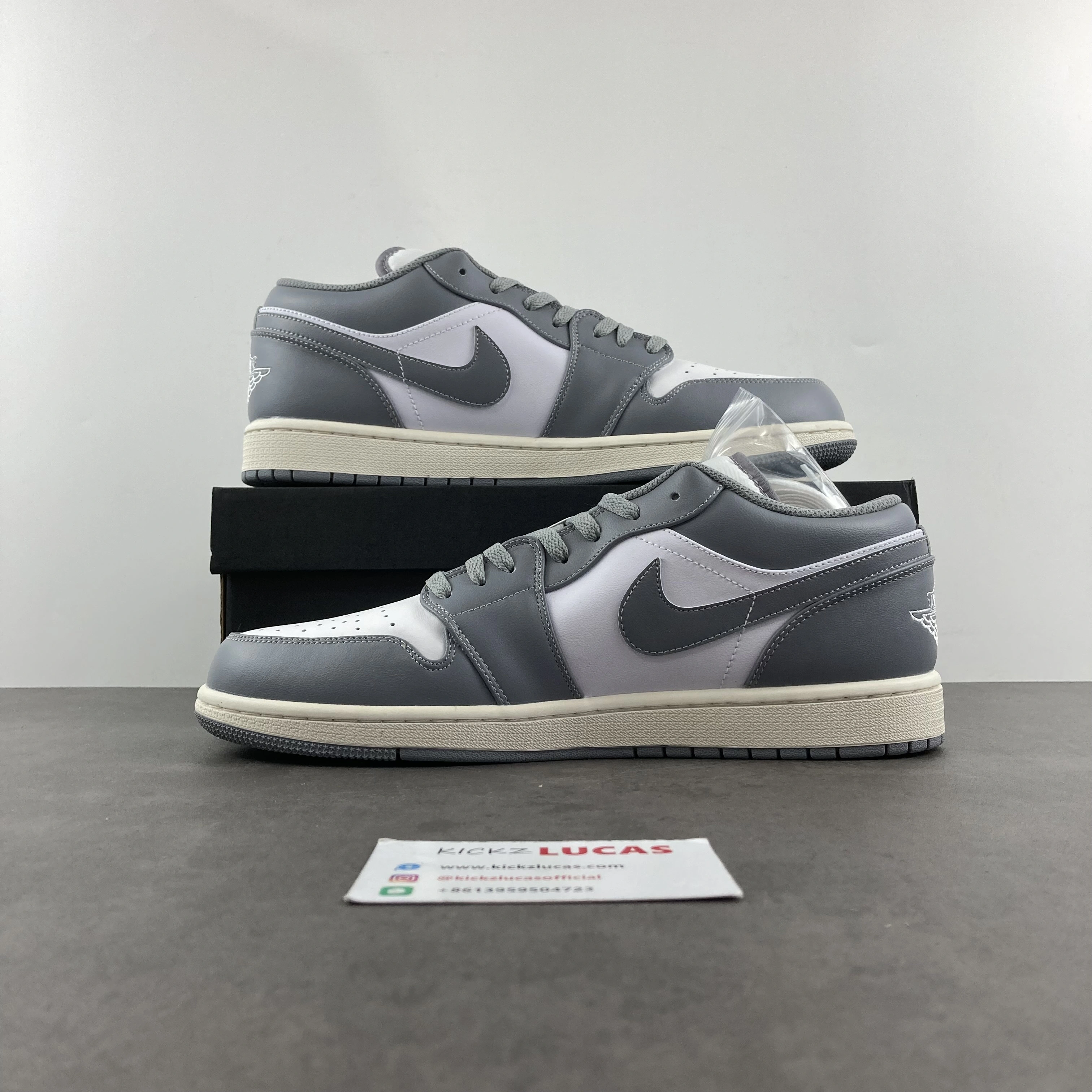 Air Jordan 1 Low Vintage Stealth Grey 553558- Chic 1495
