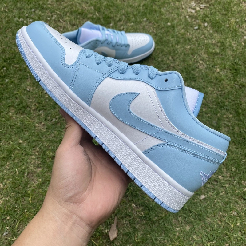 Air Jordan 1 Low White Ice Blue DC0774- Affordable 1459