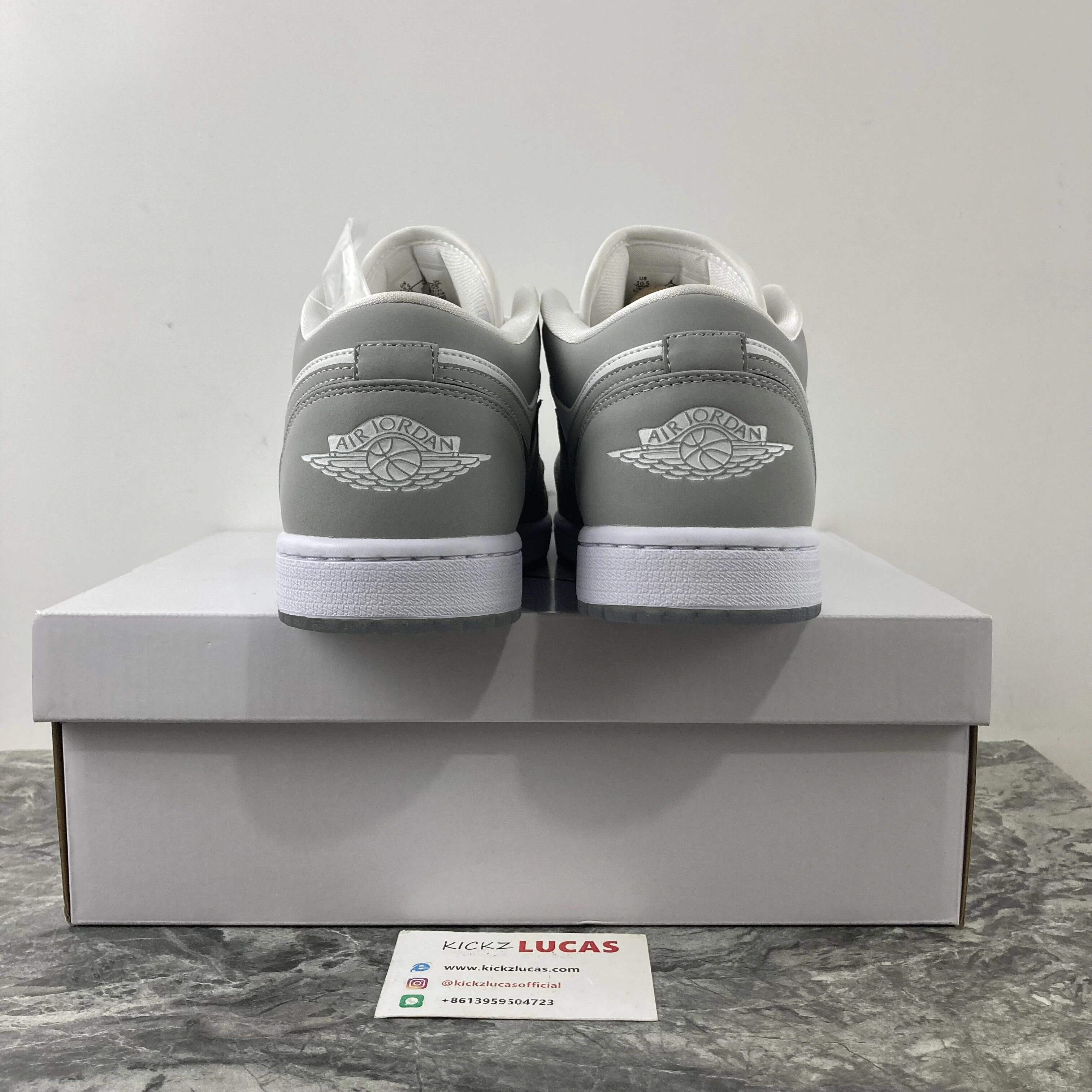 Contemporary Air Jordan 1 Low Wolf Grey DC0774- 1684