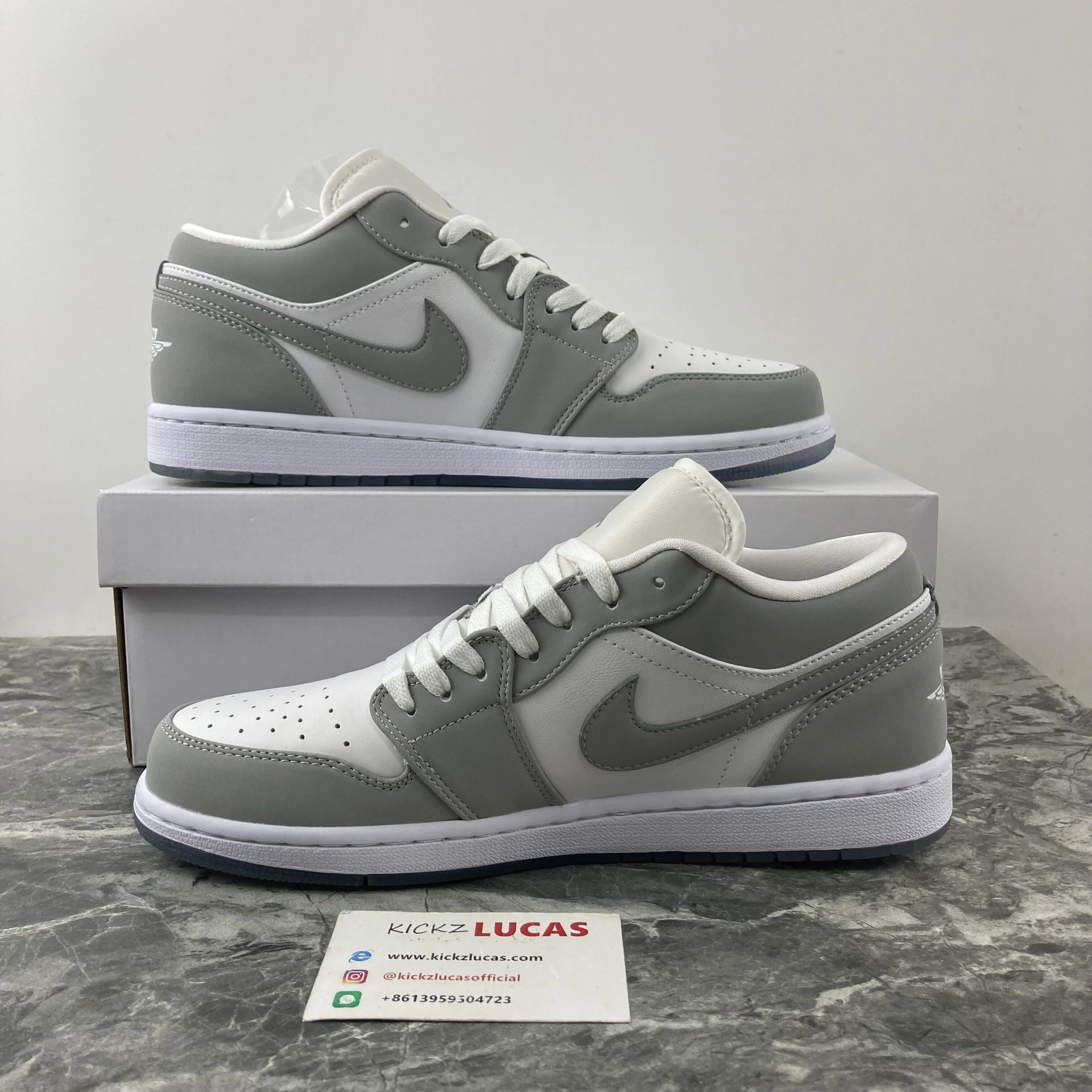 Contemporary Air Jordan 1 Low Wolf Grey DC0774- 1684