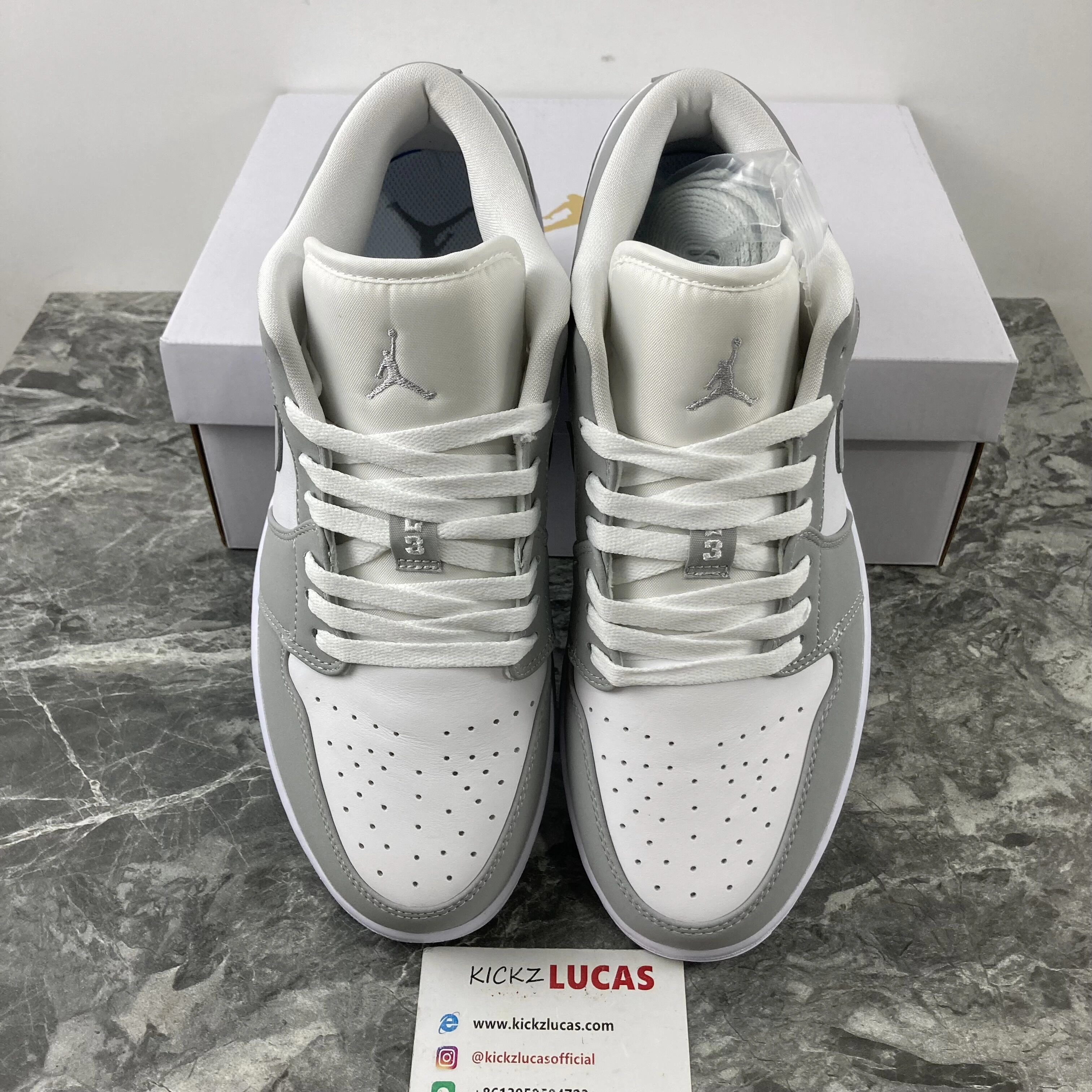 Contemporary Air Jordan 1 Low Wolf Grey DC0774- 1684