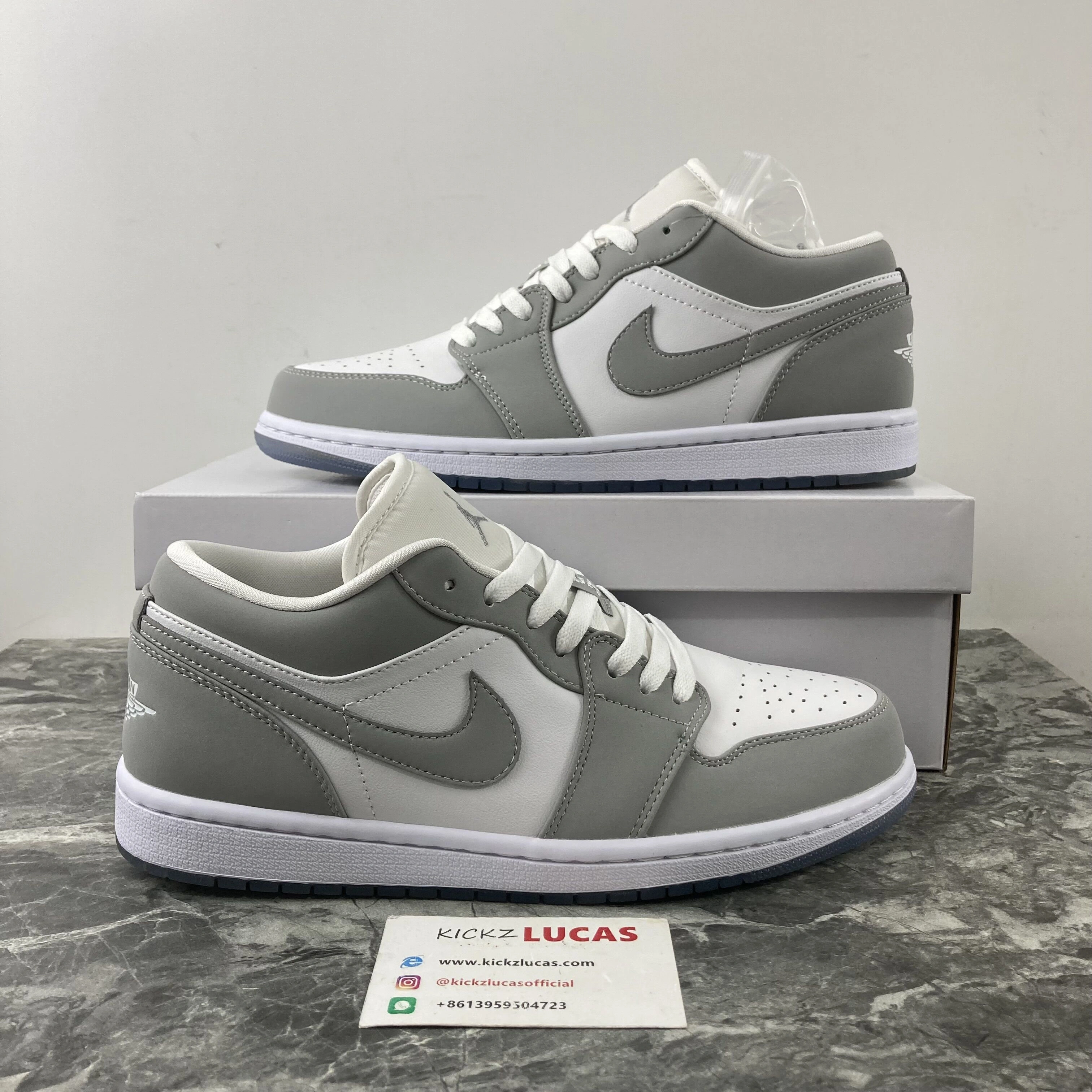 Contemporary Air Jordan 1 Low Wolf Grey DC0774- 1684