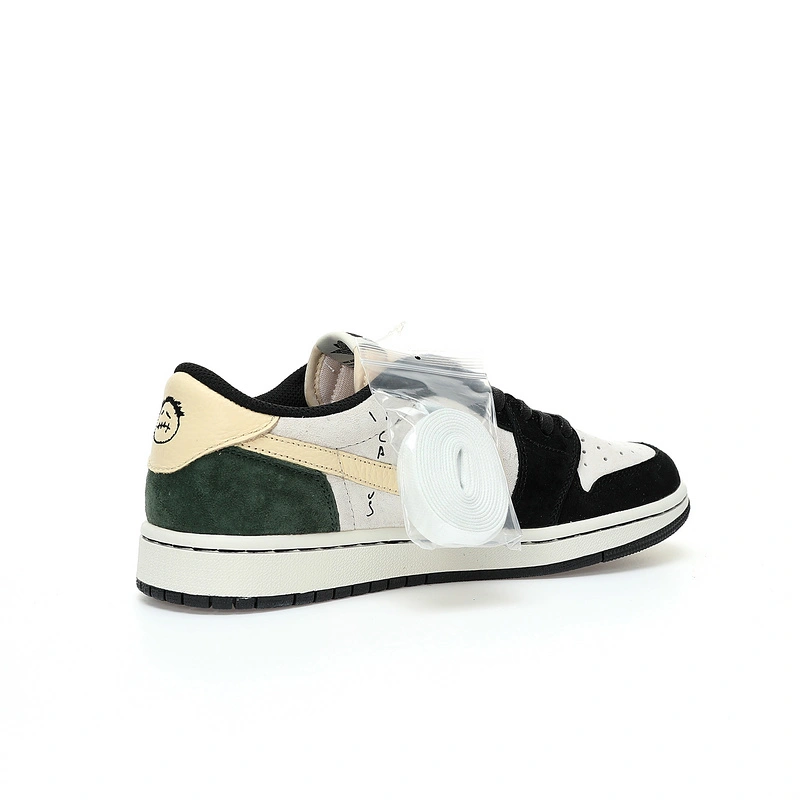 Colorful Air Jordan 1 Low x Travis Scott Green Black DM7866- 1457