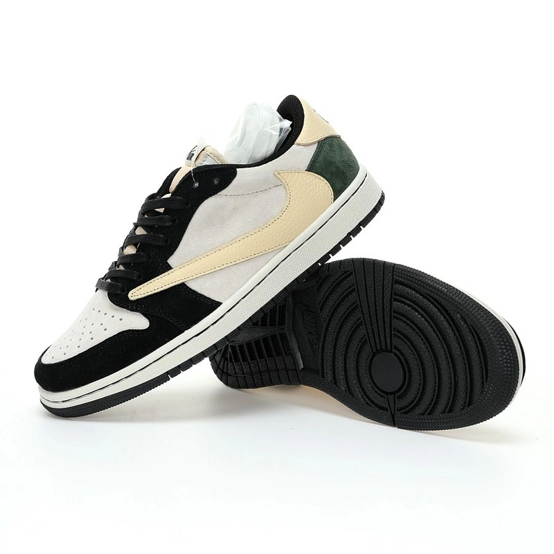 Colorful Air Jordan 1 Low x Travis Scott Green Black DM7866- 1457