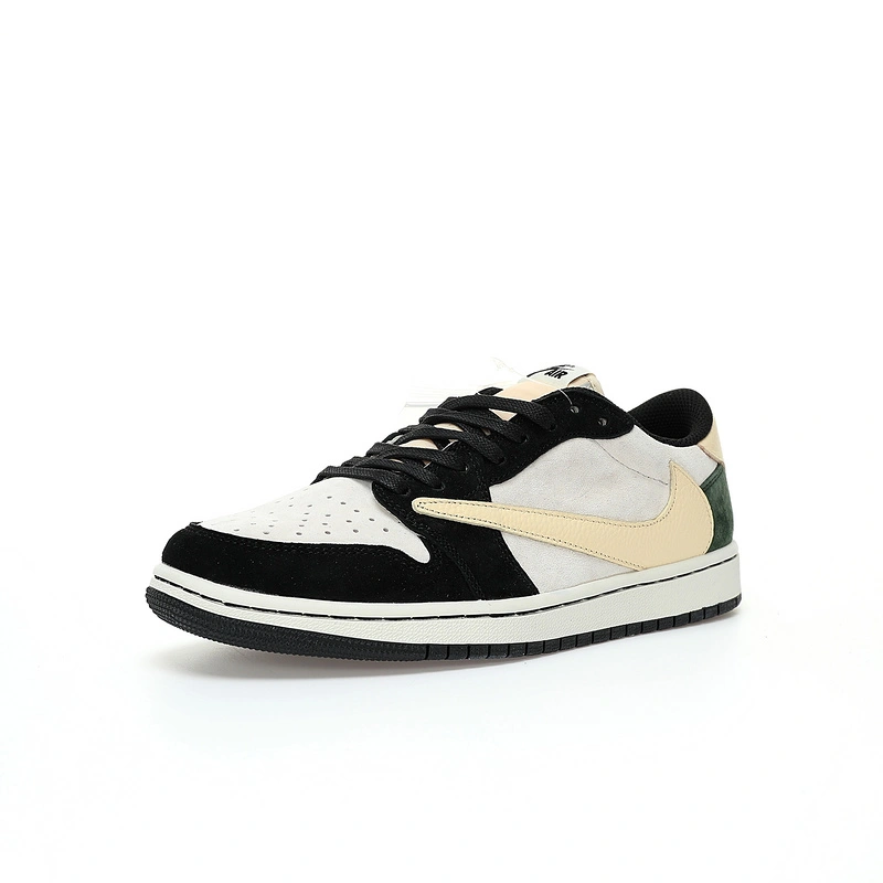 Colorful Air Jordan 1 Low x Travis Scott Green Black DM7866- 1457