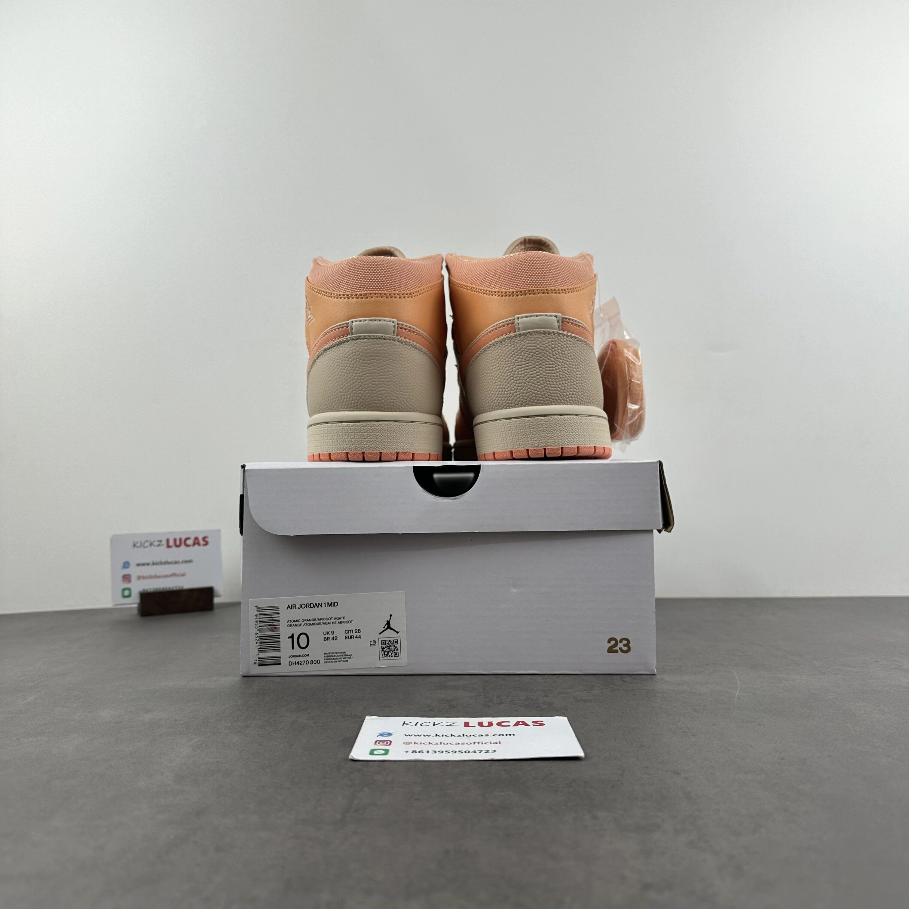 WellDesigned Air Jordan 1 Mid Apricot Orange DH4270- 1435