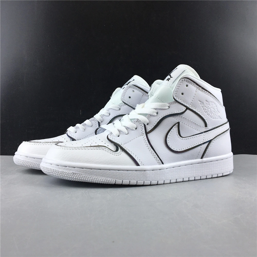 Air Jordan 1 Mid Iridescent Reflective White CK6587- Unisex 1770