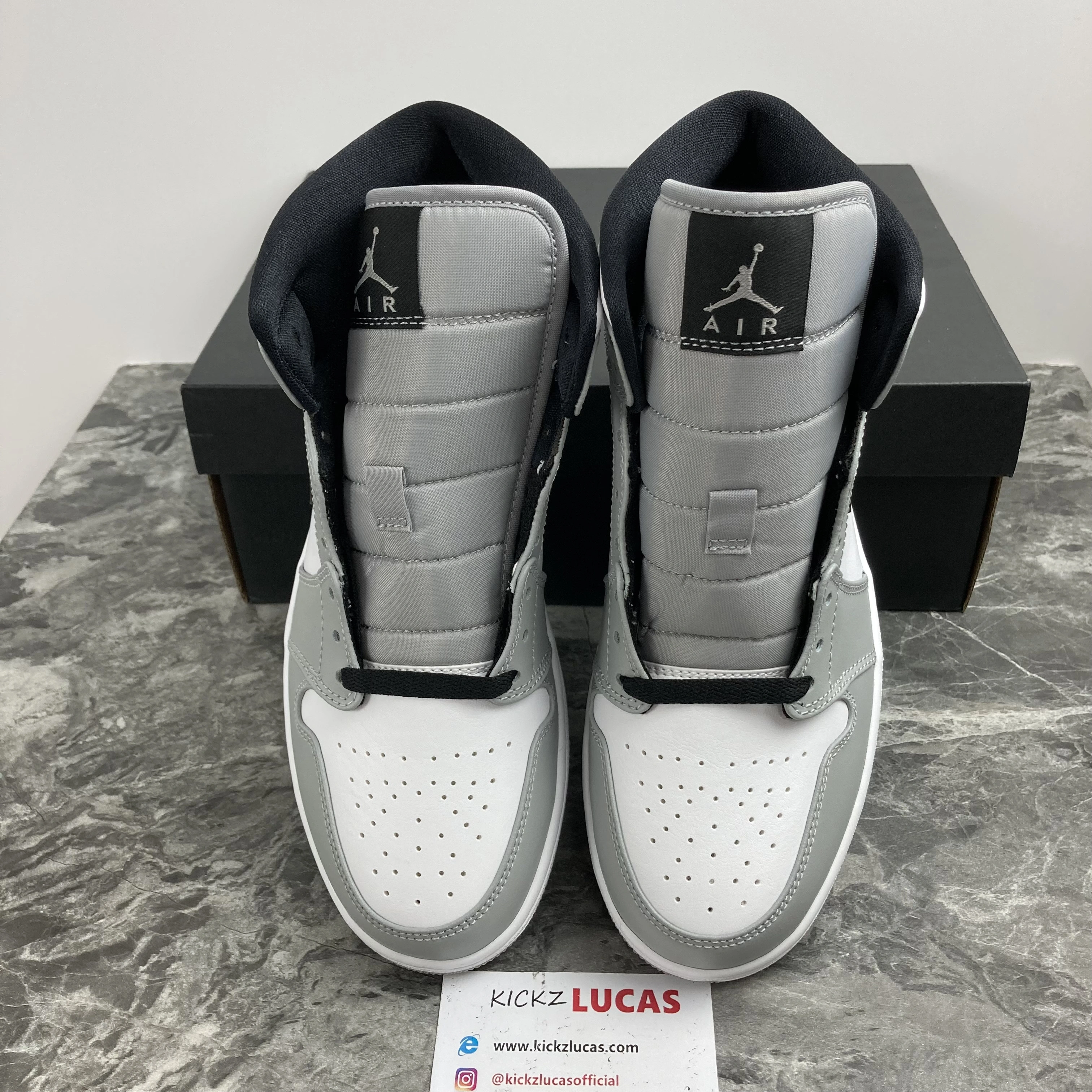 Efficient Air Jordan 1 Mid Light Smoke Grey 554724- 1694