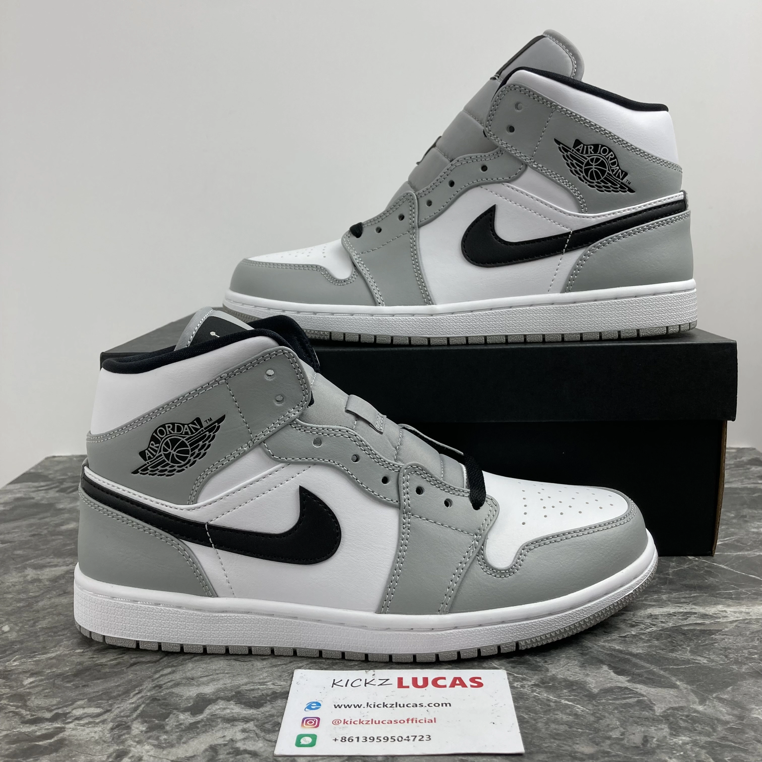 Efficient Air Jordan 1 Mid Light Smoke Grey 554724- 1694