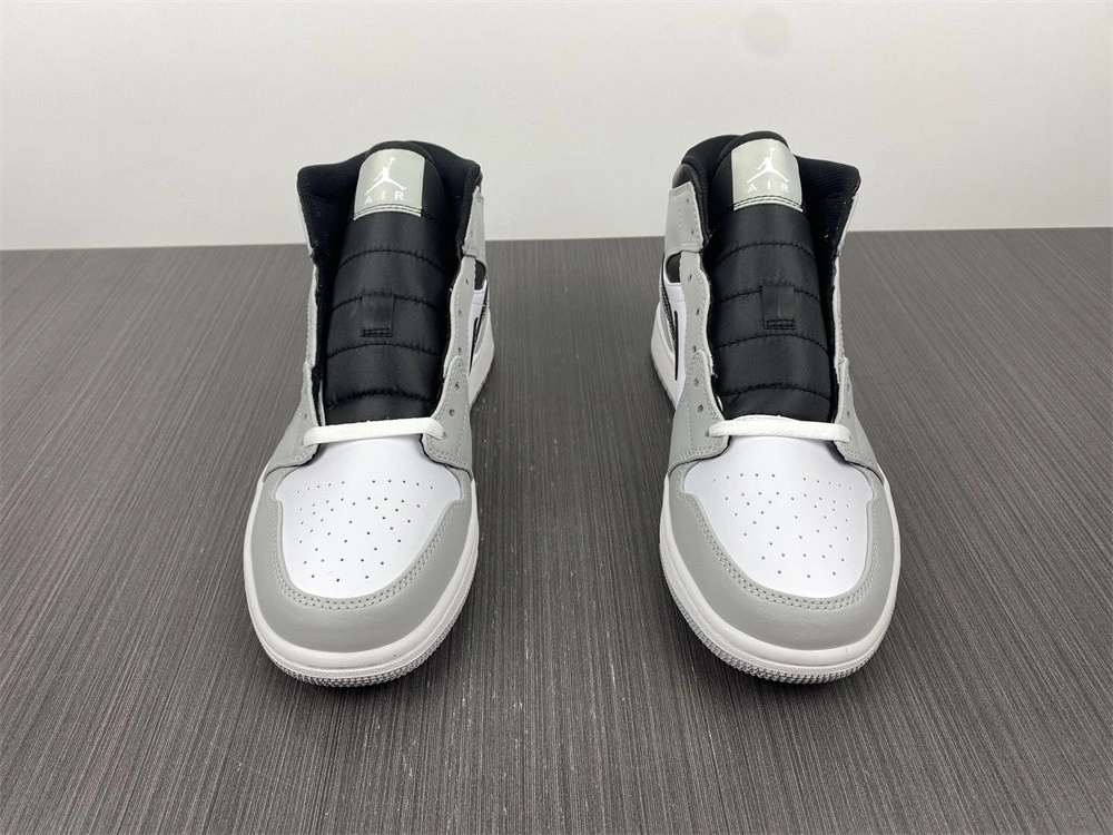 Air Jordan 1 Mid Light Smoke Grey Anthracite 554724- Bright 1633