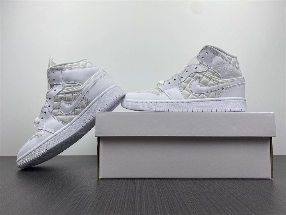 Air Jordan 1 Mid Quilted White DB6078- HighQuality 1651