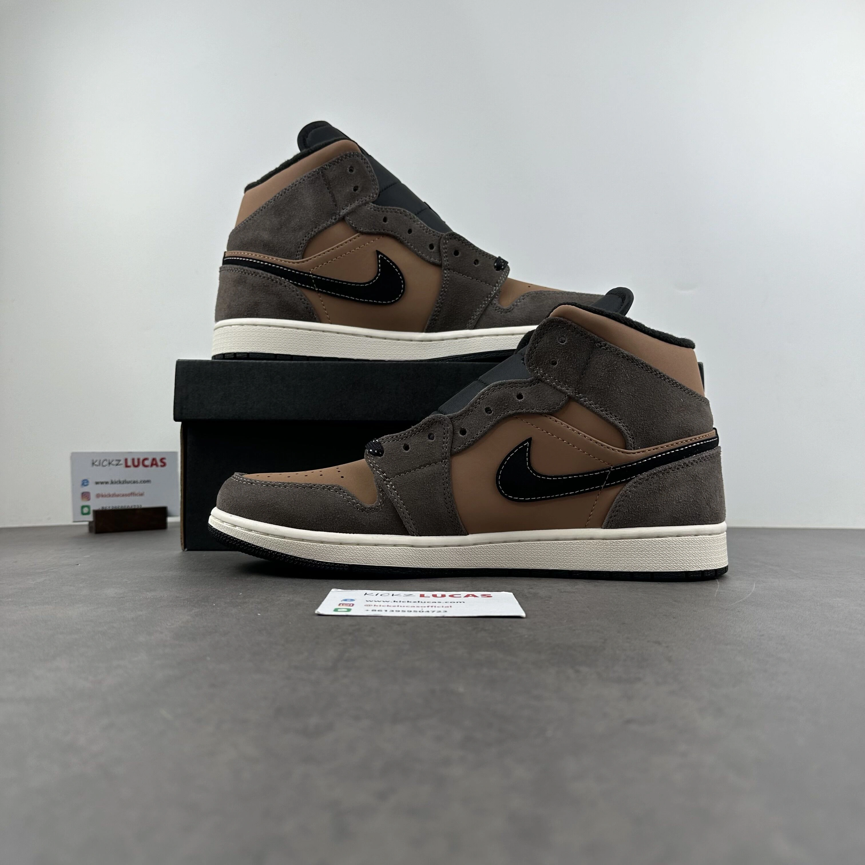 Air Jordan 1 Mid SE Dark Chocolate DC7294- Affordable 1423