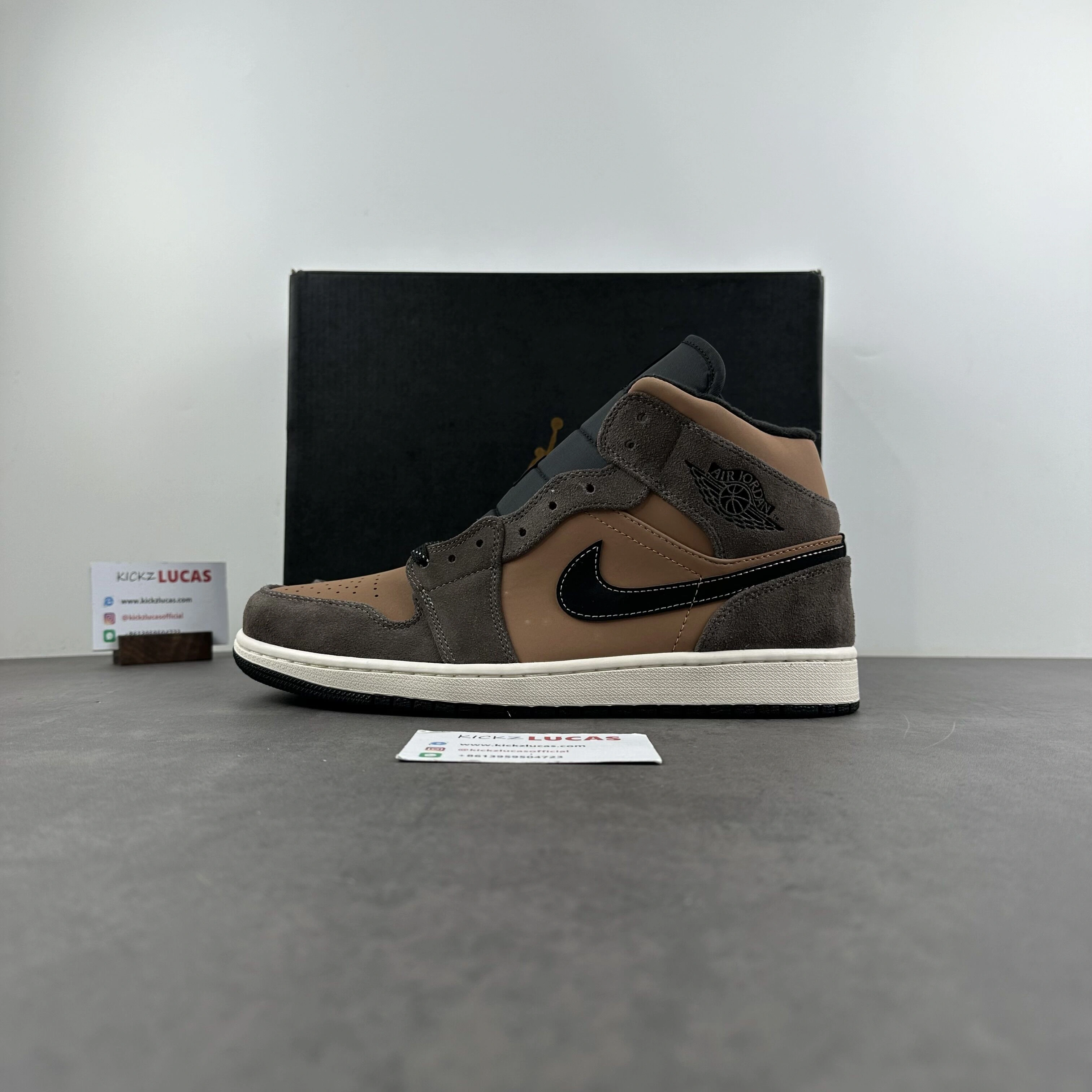 Air Jordan 1 Mid SE Dark Chocolate DC7294- Affordable 1423