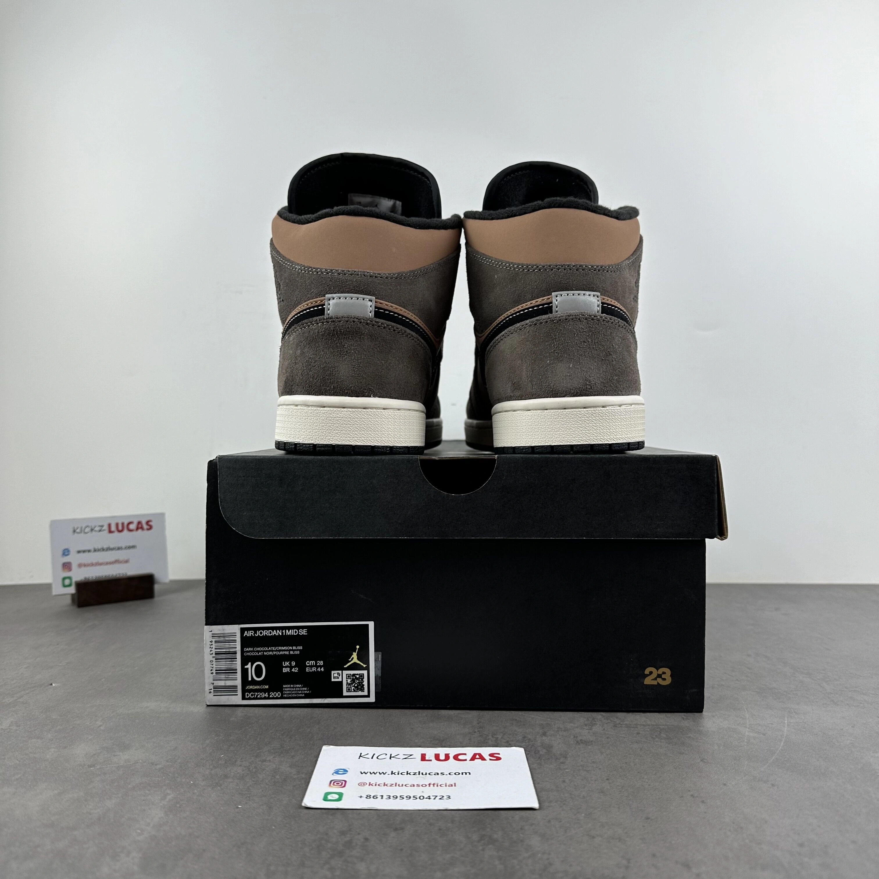 Air Jordan 1 Mid SE Dark Chocolate DC7294- Affordable 1423