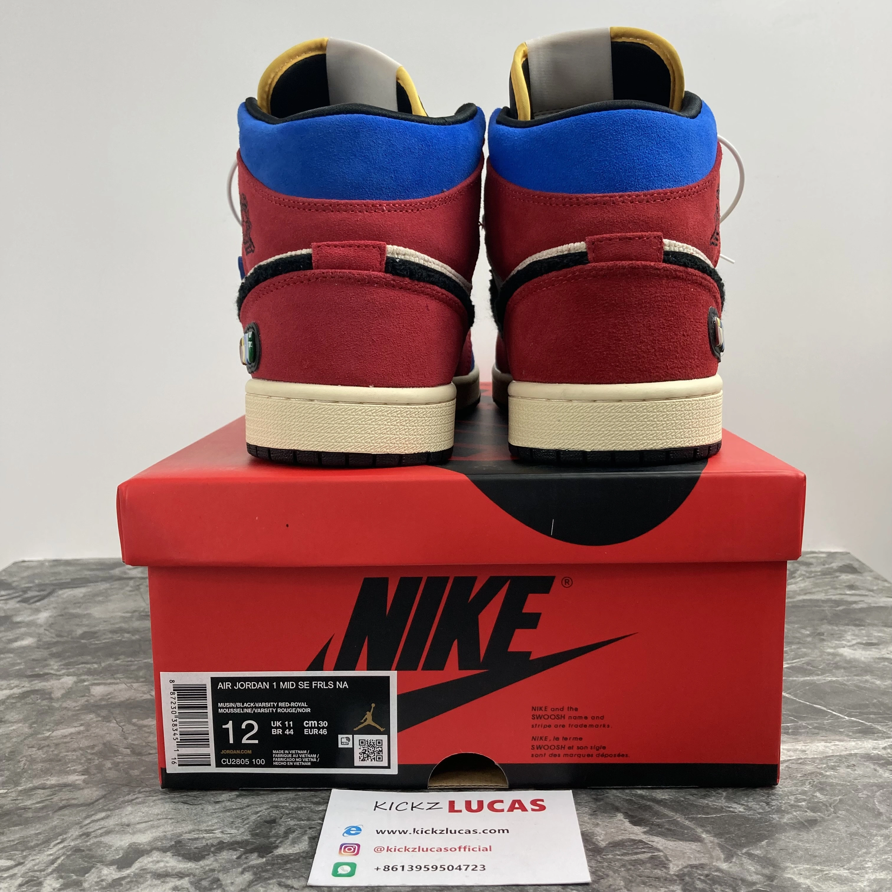 Popular Air Jordan 1 Mid SE Fearless Blue the Great CU2805- 1765