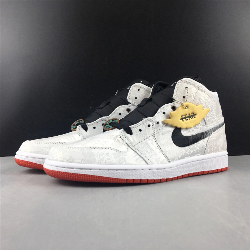 Stretchable Air Jordan 1 Mid SE Fearless Edison Chen CLOT CU2804- 1764