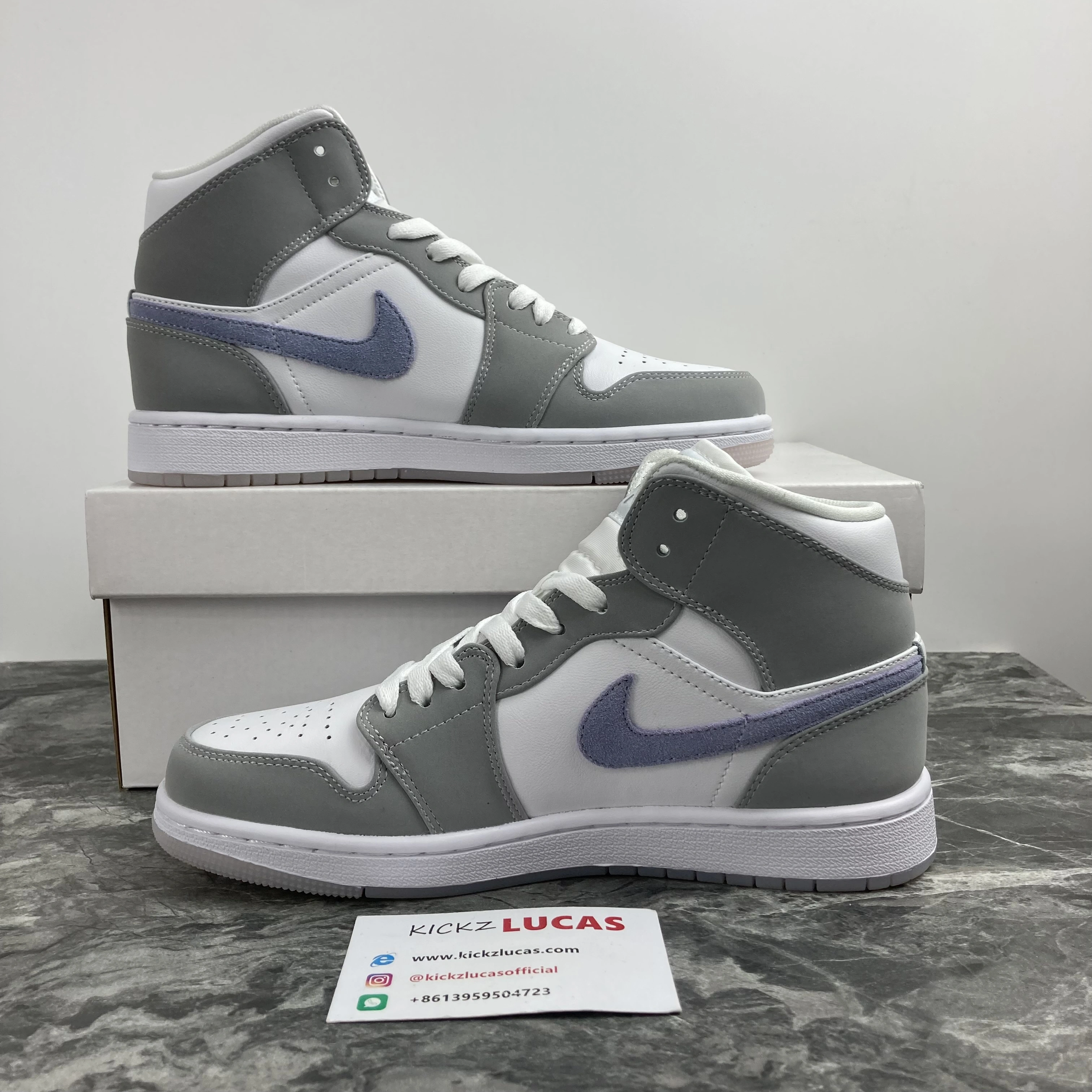 AllSeason Air Jordan 1 Mid Wolf Grey Aluminum BQ6472- 1627