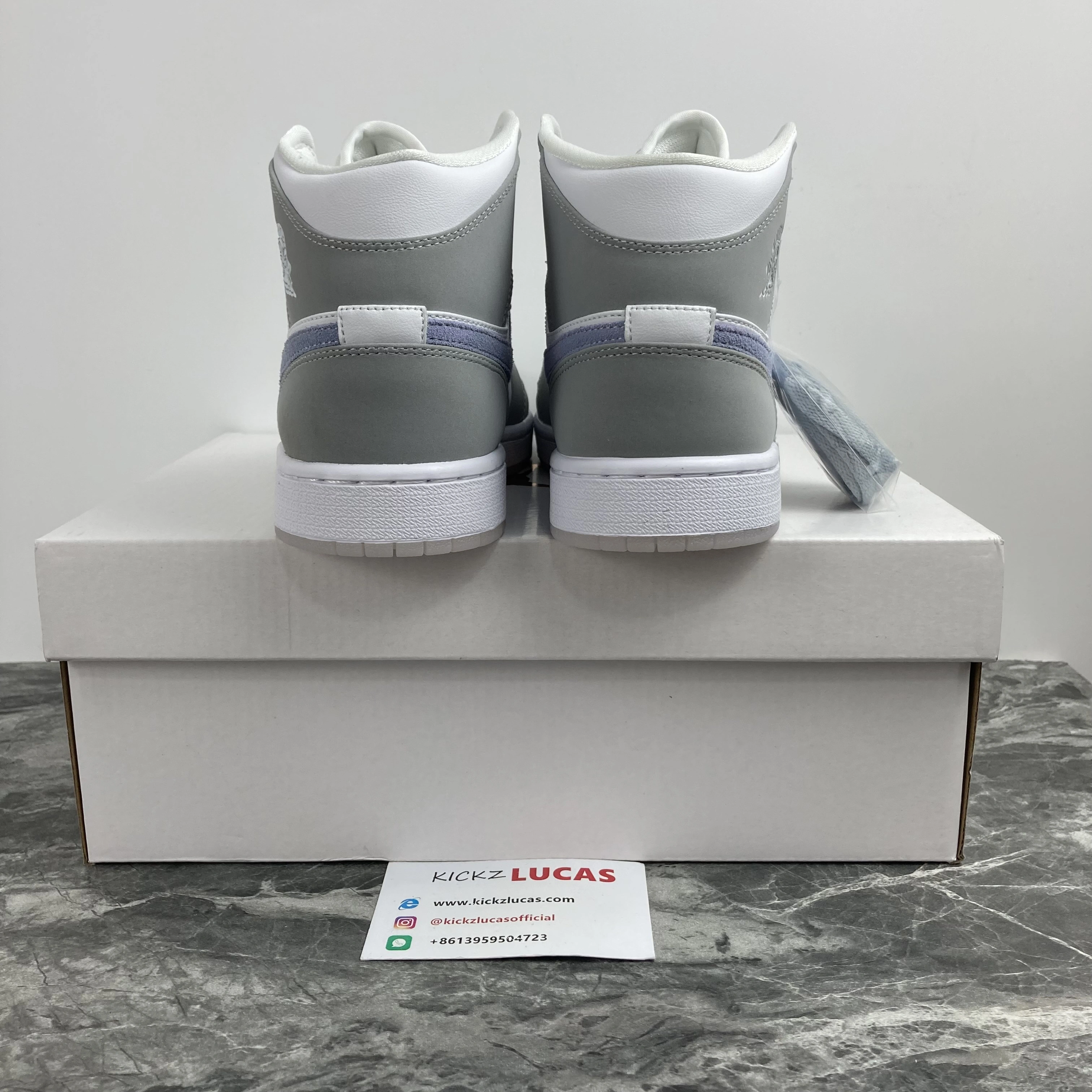 AllSeason Air Jordan 1 Mid Wolf Grey Aluminum BQ6472- 1627