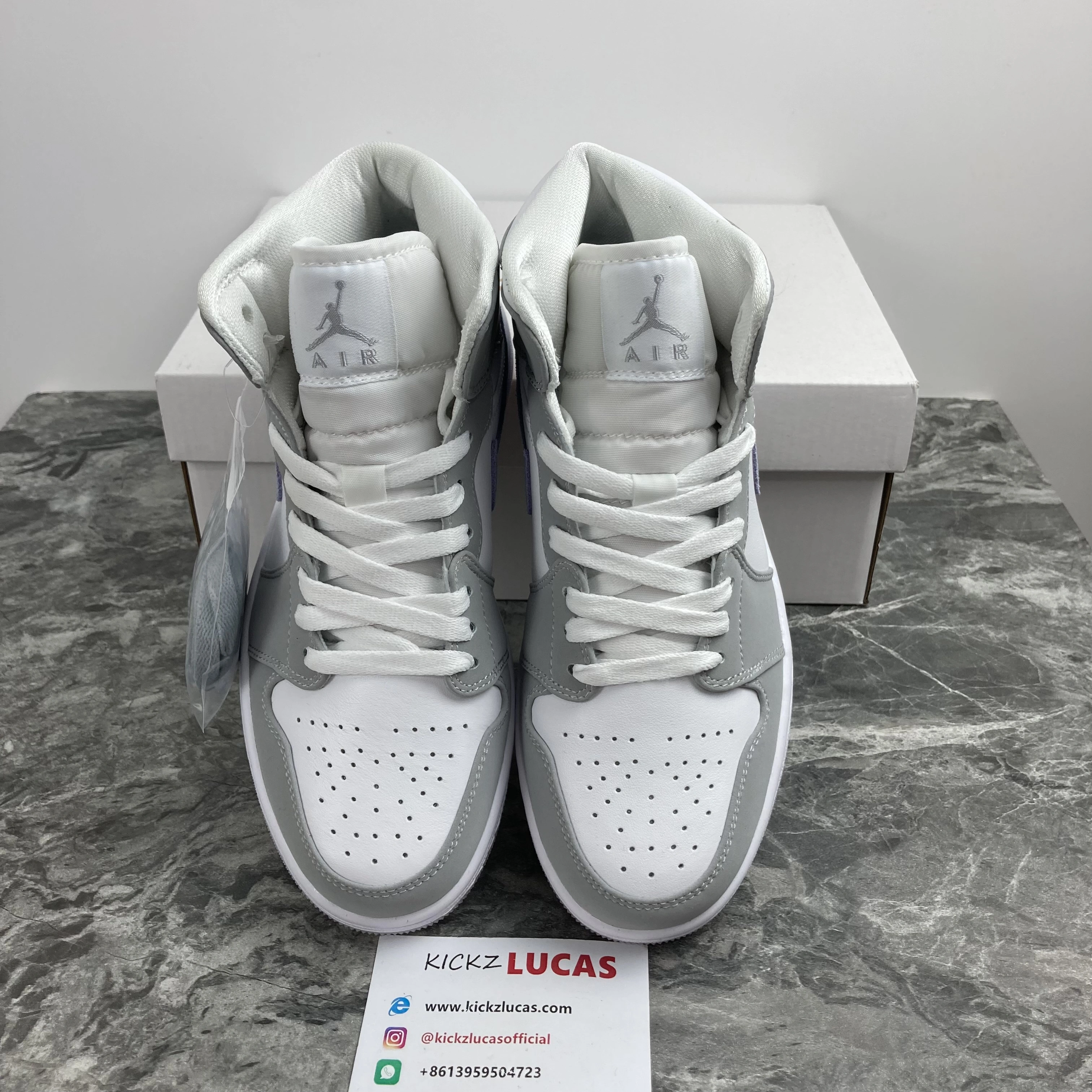 AllSeason Air Jordan 1 Mid Wolf Grey Aluminum BQ6472- 1627