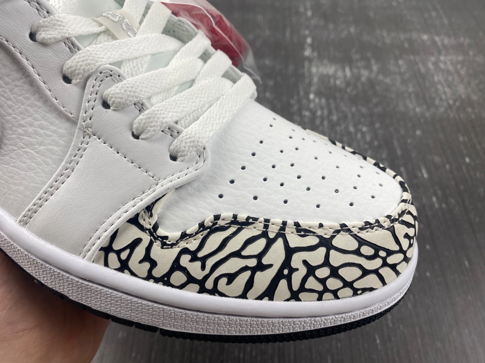 ComfortFit Air Jordan 1 Phat Low Cement Grey 338145-162 350571- 1448