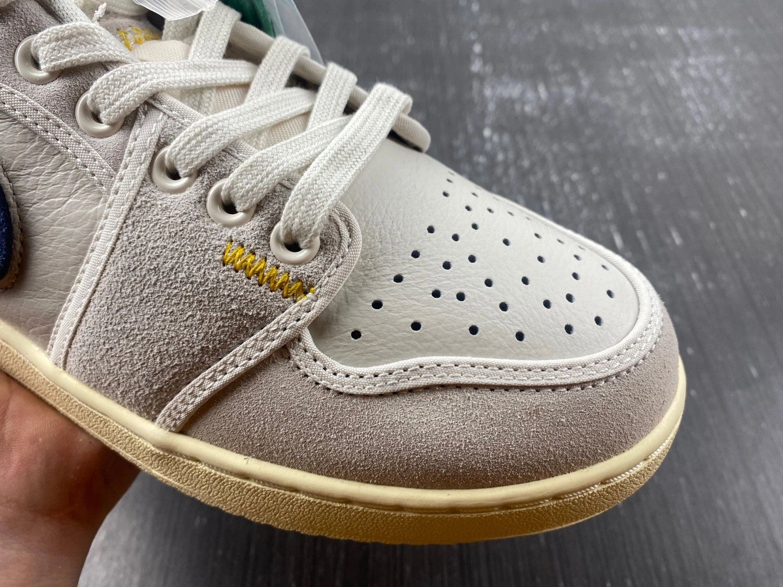 Air Jordan 1 Retro AJKO Low SP Union White Suede DO8912- Breathable 1522