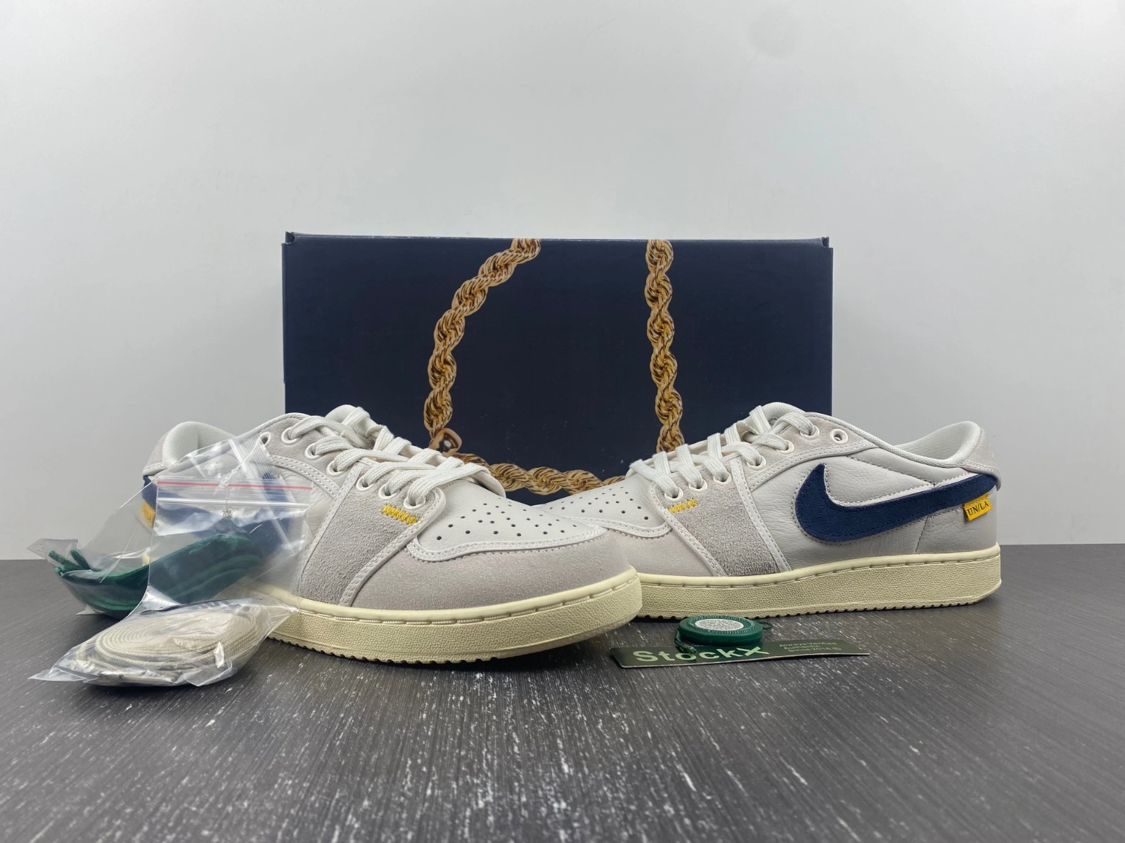 Air Jordan 1 Retro AJKO Low SP Union White Suede DO8912- Breathable 1522