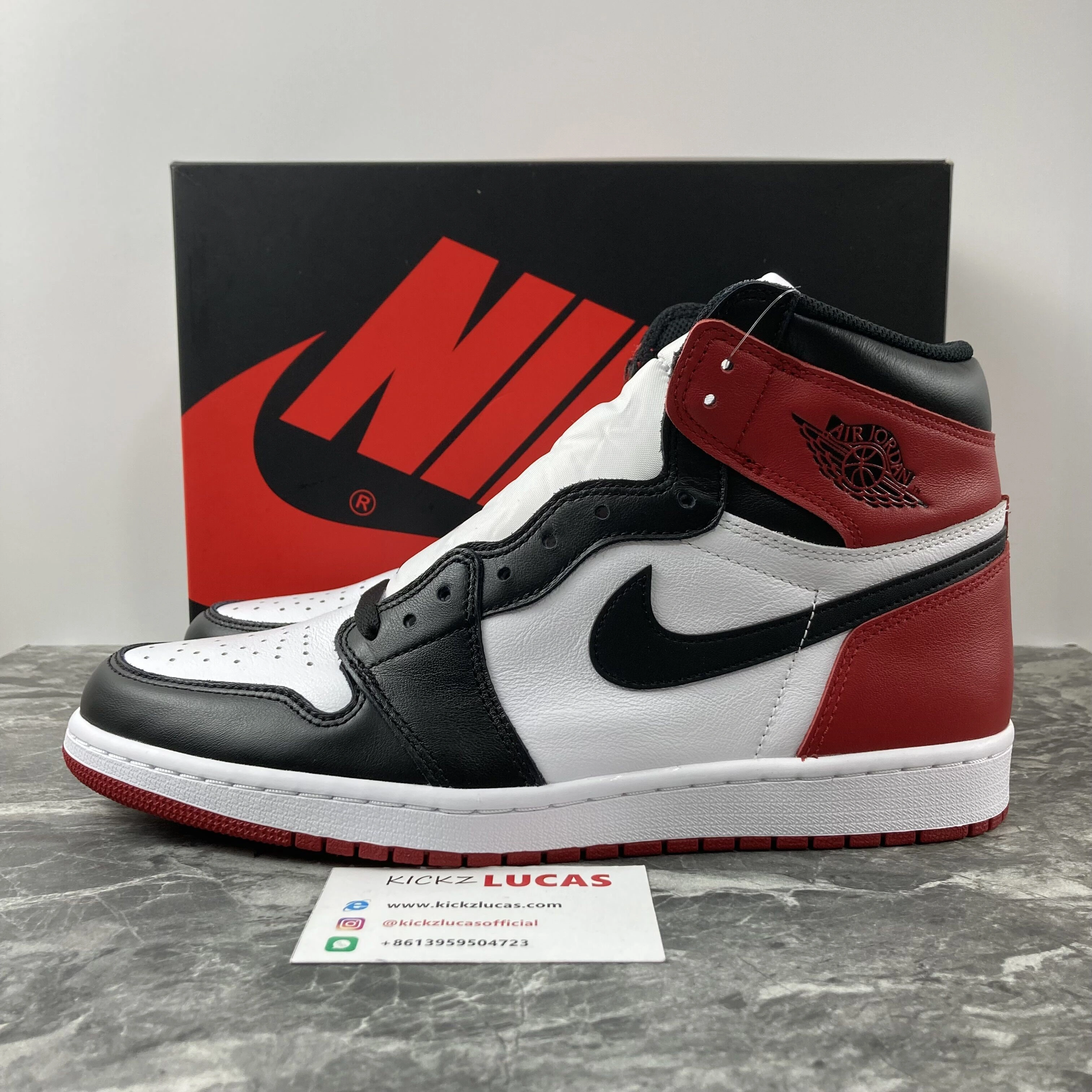 Air Jordan 1 Retro Black Toe 555088- Snug 1711