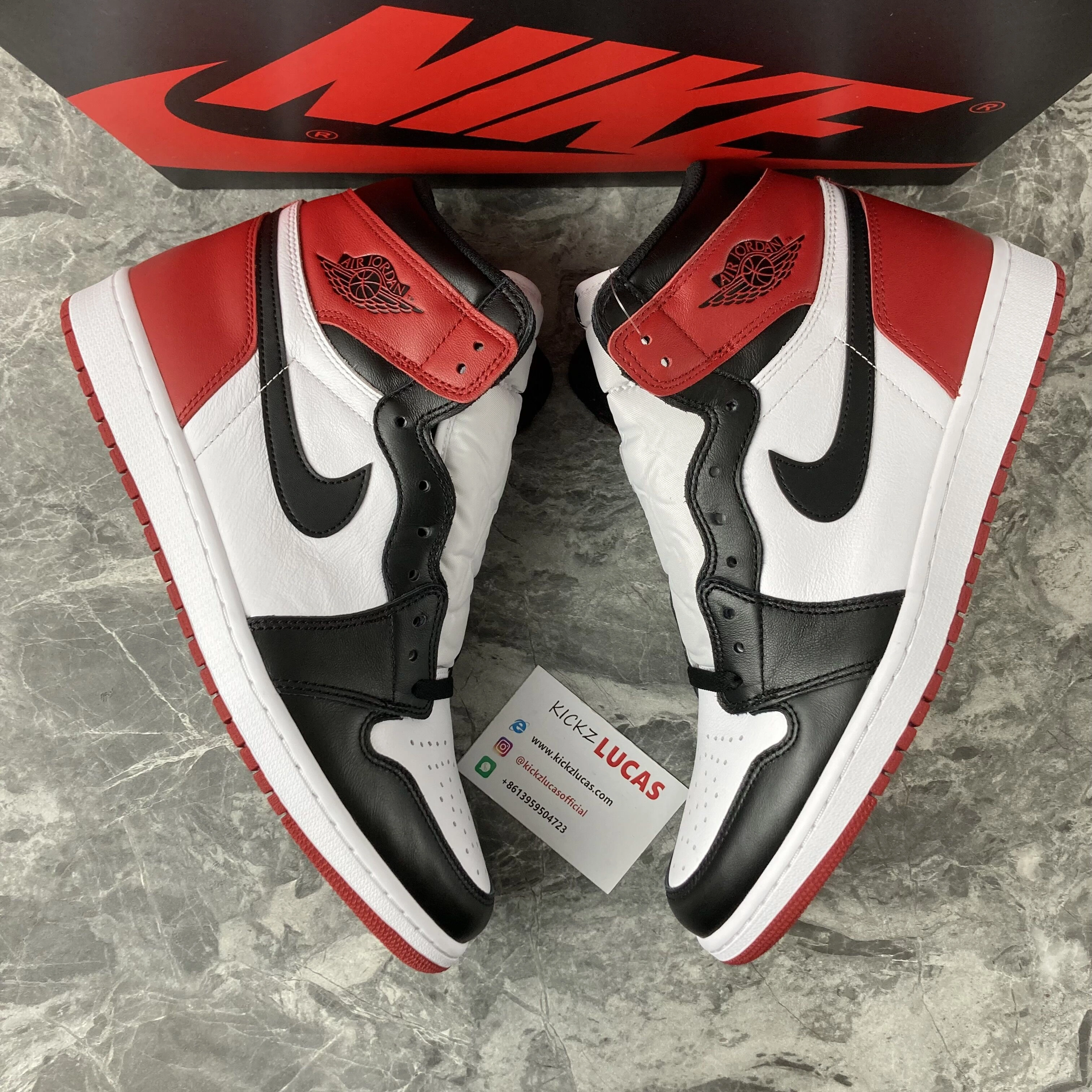 Air Jordan 1 Retro Black Toe 555088- Snug 1711