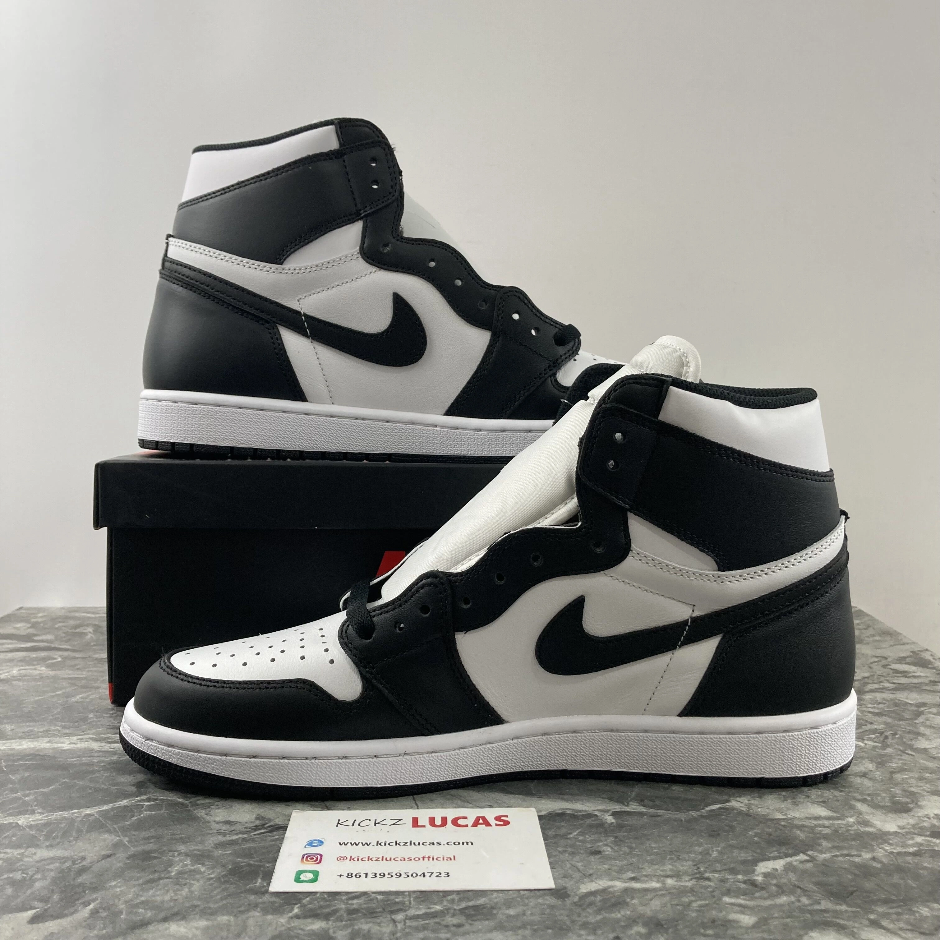 Affordable Air Jordan 1 Retro Black White 555088- 1753