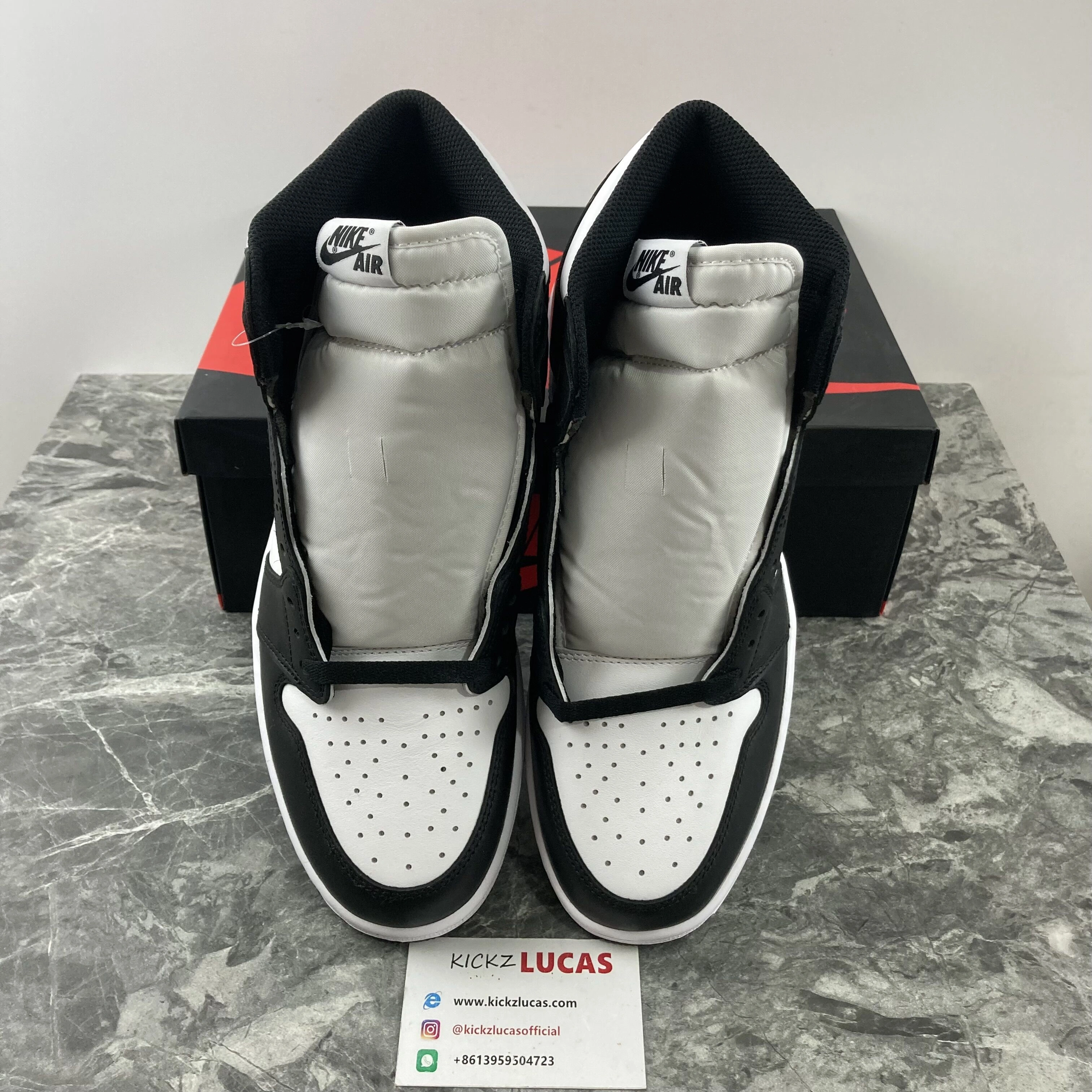Affordable Air Jordan 1 Retro Black White 555088- 1753